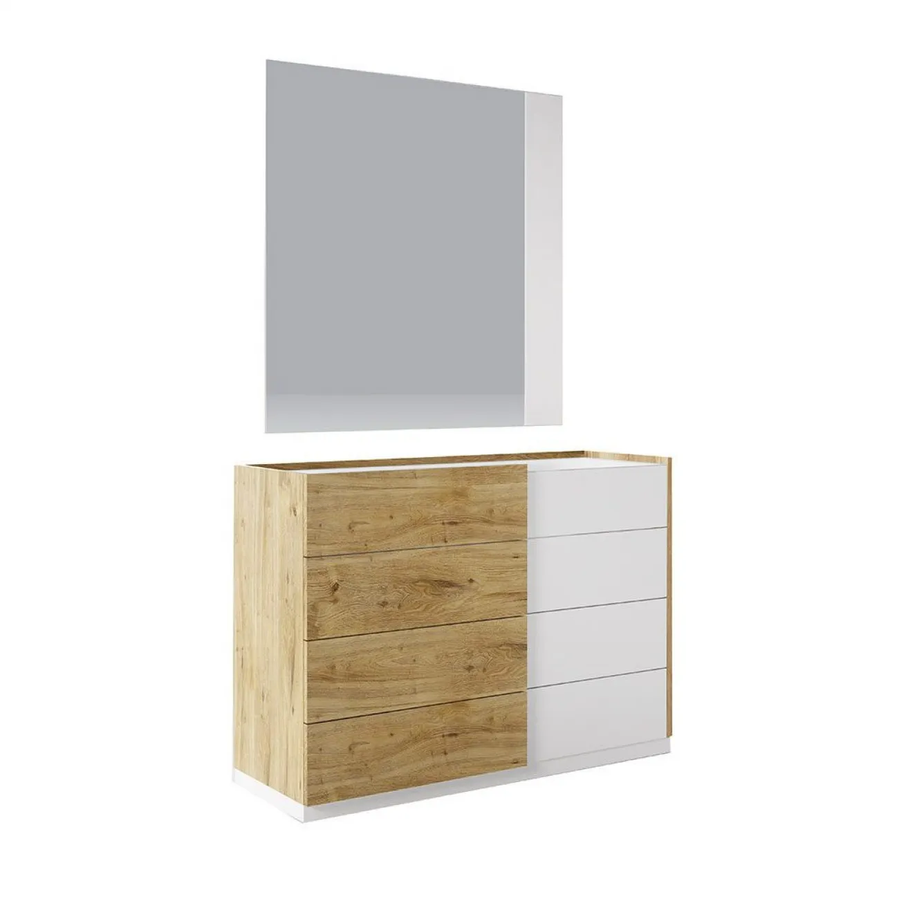 Кровать FENICIA 611 (160 х200) с подсветкой, 2 тумбочки, комод, зеркало  ESF 