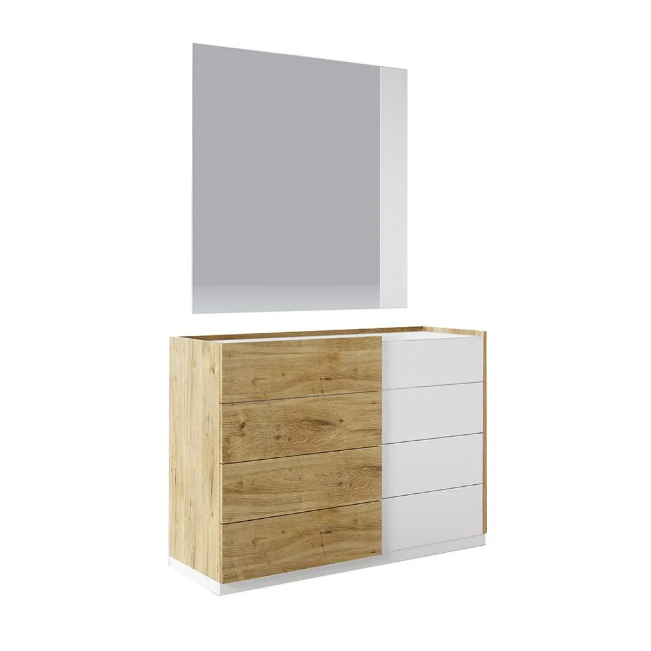 Кровать FENICIA 611 (180 х200) с подсветкой,  2 тумбочки, комод, зеркало ESF