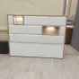 Кровать FENICIA 611 (180 х200) с подсветкой,  2 тумбочки, комод, зеркало ESF