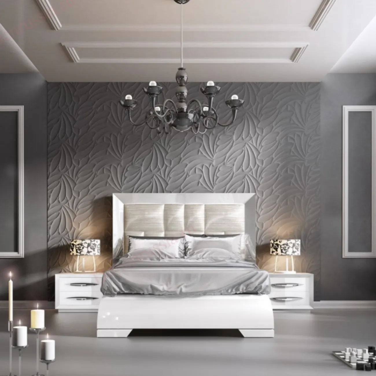Кровать FRANCO CARMEN 1032 (180 х200) белый ESF 