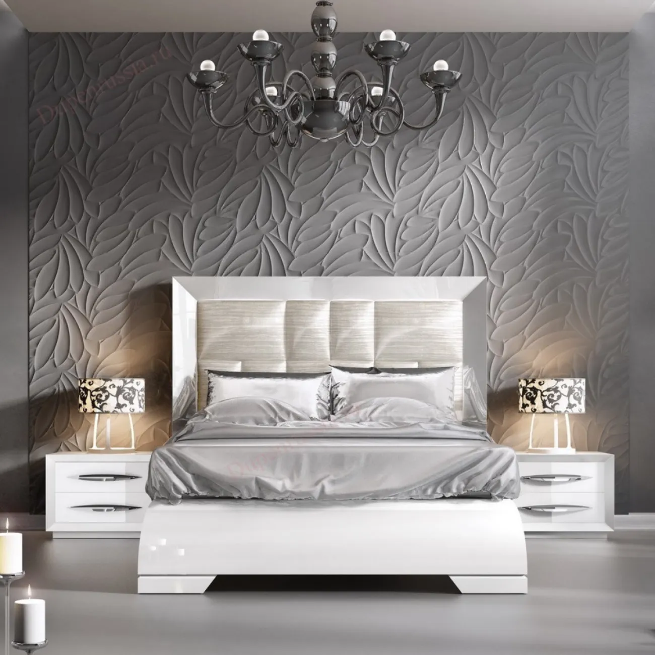 Кровать FRANCO CARMEN 1032 (180 х200) белый ESF Кровать FRANCO CARMEN 1032 (180 х200) белый ESF