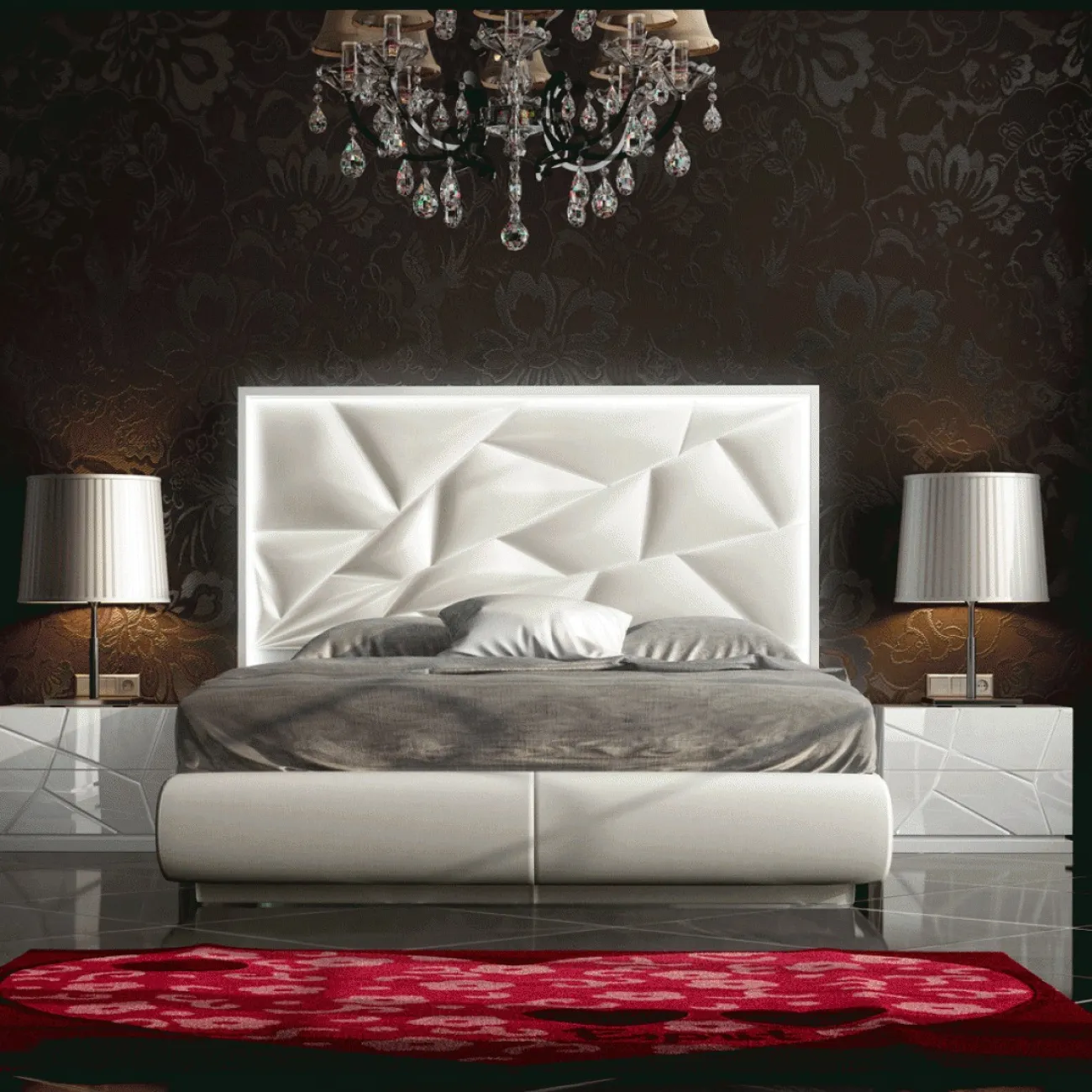 Кровать FRANCO KIU 1243 (180 х200) белый ESF 