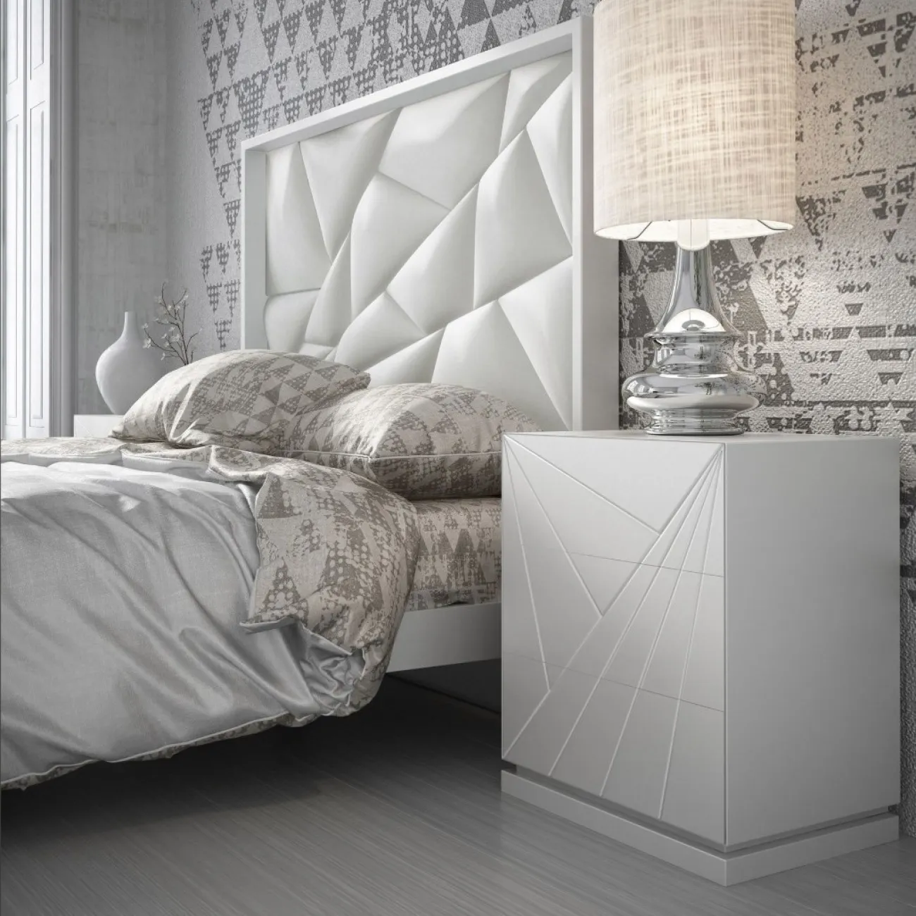 Кровать FRANCO KIU 1243 (180 х200) белый ESF 