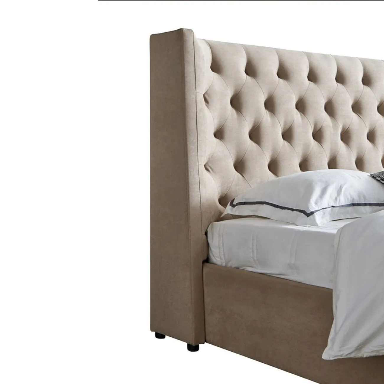 Кровать GC1726 (160-200) бежевый FA272-01с ящиком для белья ESF Кровать GC1726 (160-200) бежевый FA272-01с ящиком для белья ESF