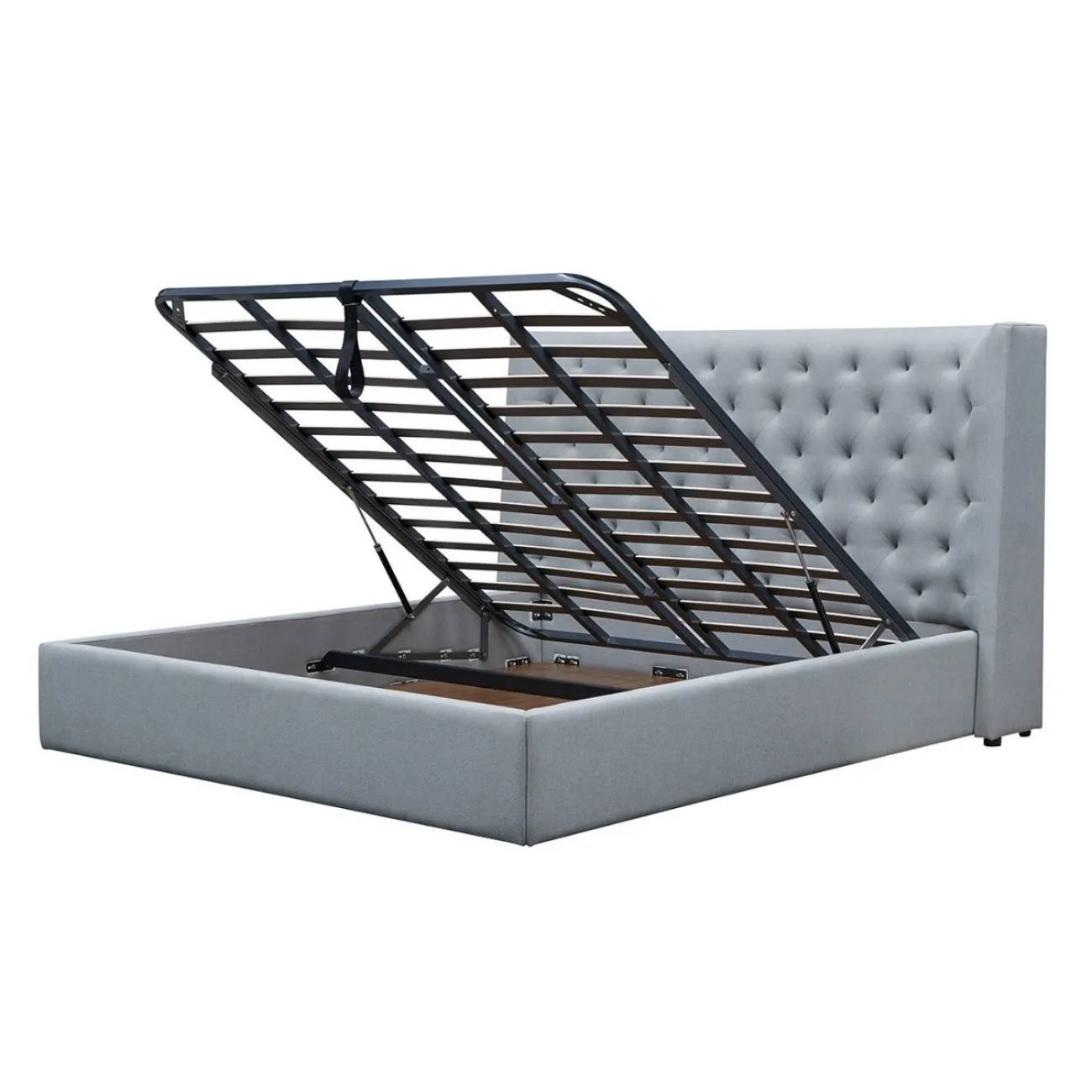 Кровать GC1726 (160-200) серый FA905-31с ящиком для белья ESF