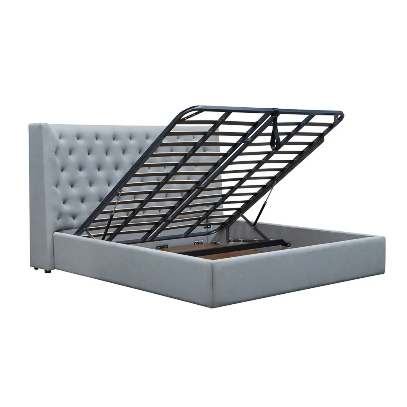 Кровать GC1726 (160-200) серый FA905-31с ящиком для белья ESF