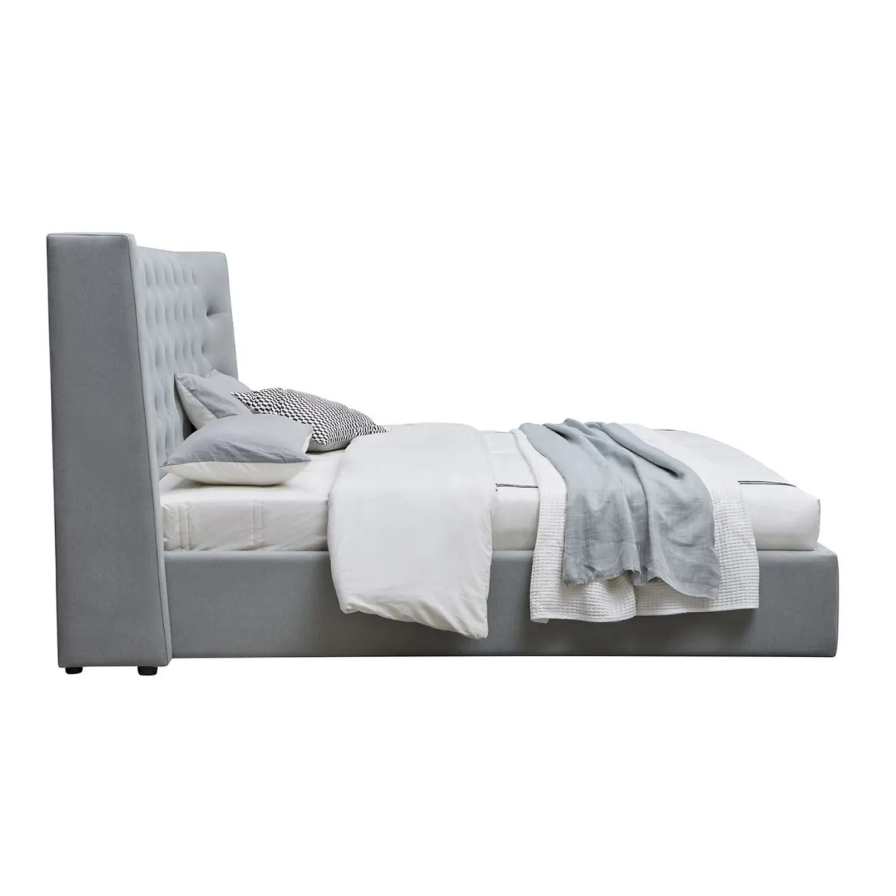 Кровать GC1726 (180-200) серый FA905-31 с ящиком для белья ESF Кровать GC1726 (180-200) серый FA905-31 с ящиком для белья ESF