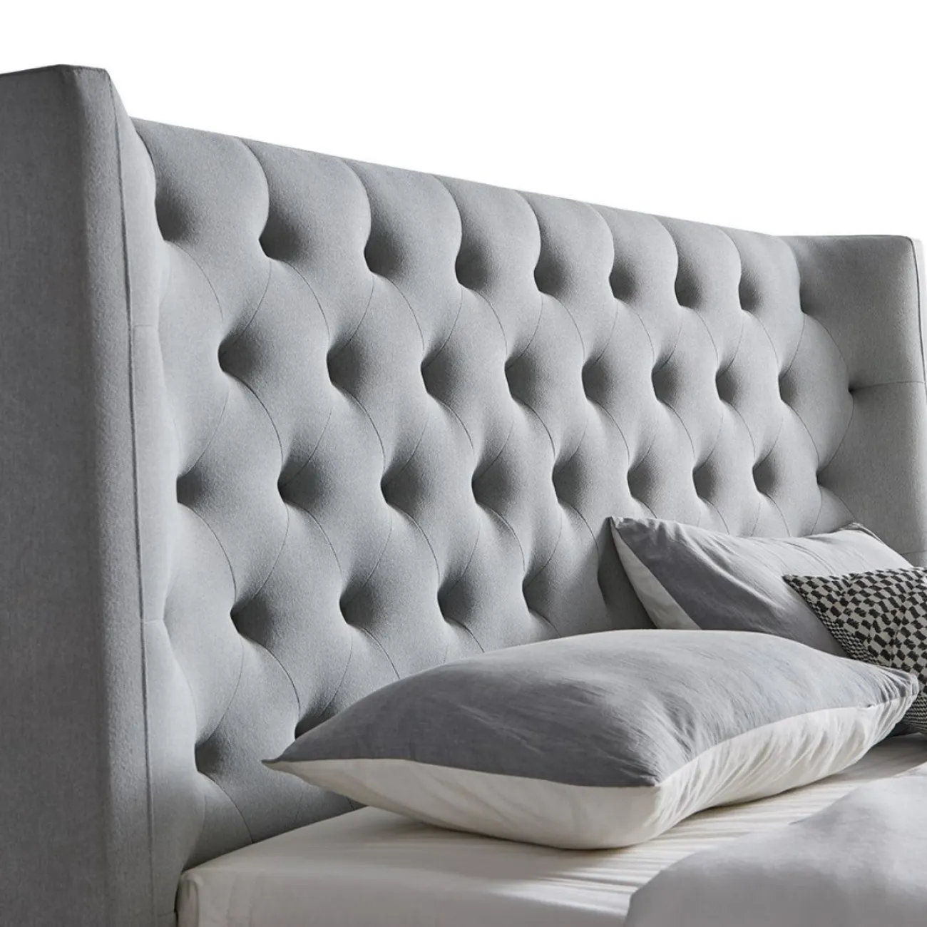 Кровать GC1726 (180-200) серый FA905-31 с ящиком для белья ESF Кровать GC1726 (180-200) серый FA905-31 с ящиком для белья ESF