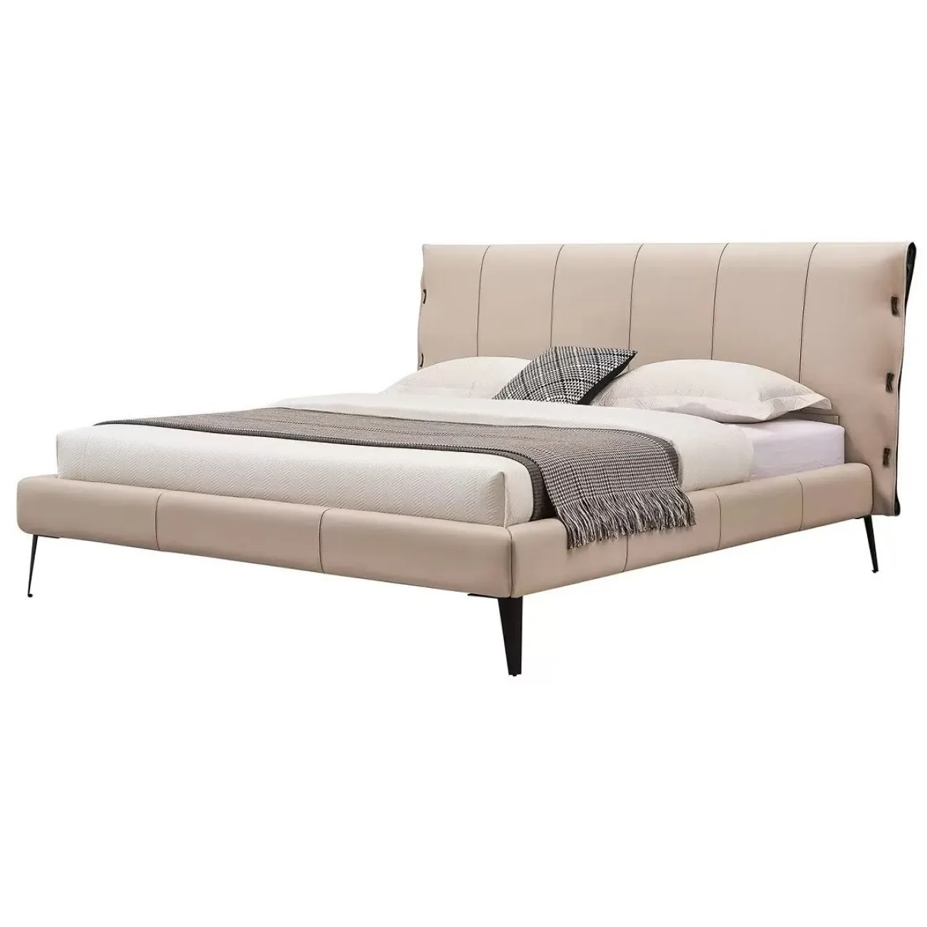 Кровать GC1727 (160-200) бежевый PC019-9042/SA135 ESF