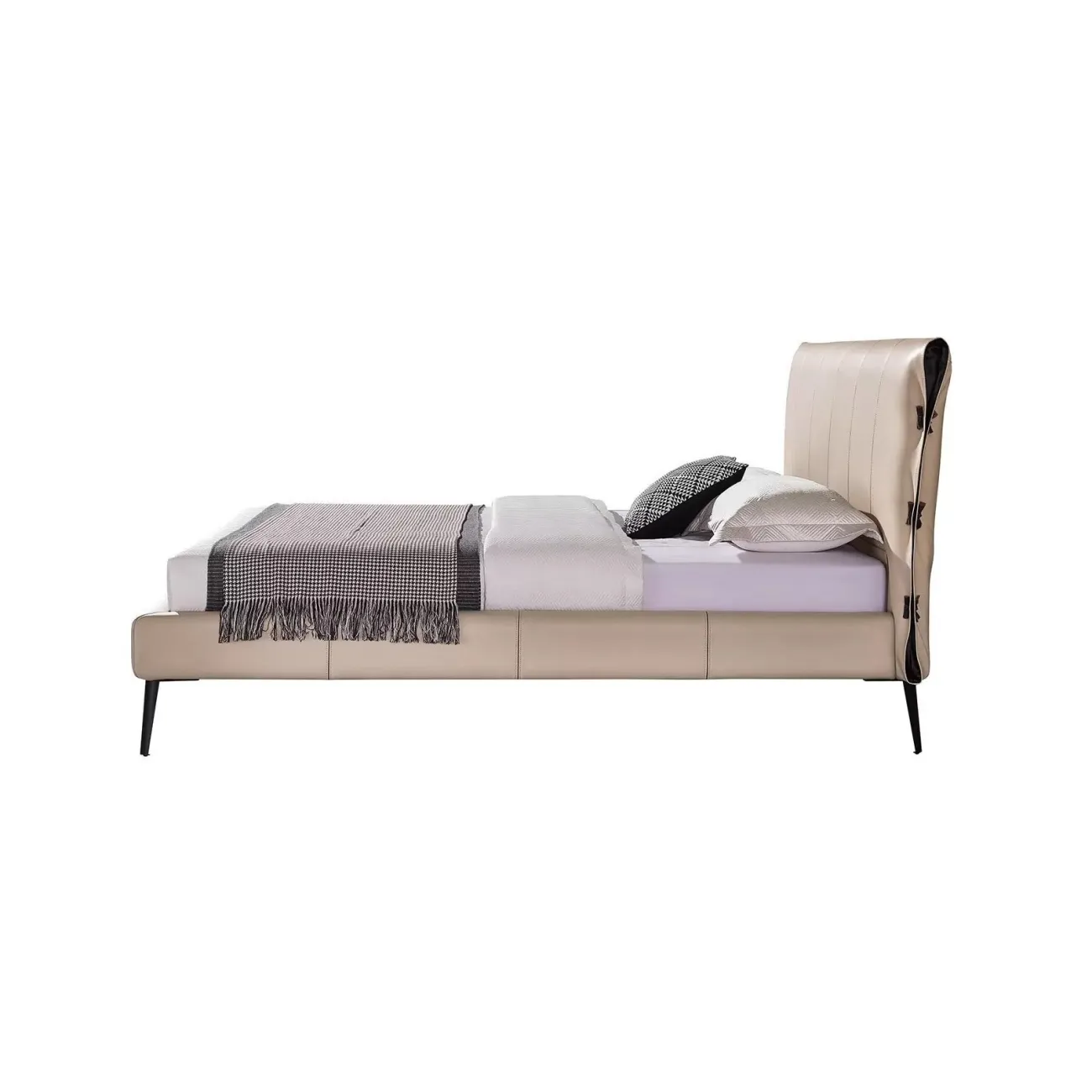 Кровать GC1727 (160-200) бежевый PC019-9042/SA135 ESF