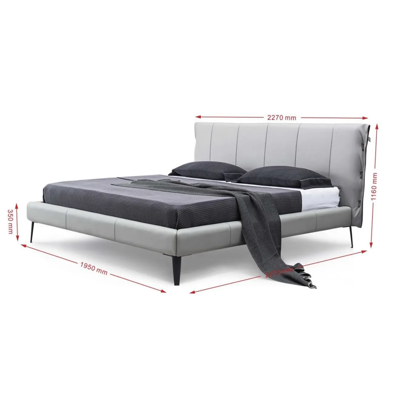 Кровать GC1727 (180-200) бежевый PC019-9042/SA135 ESF