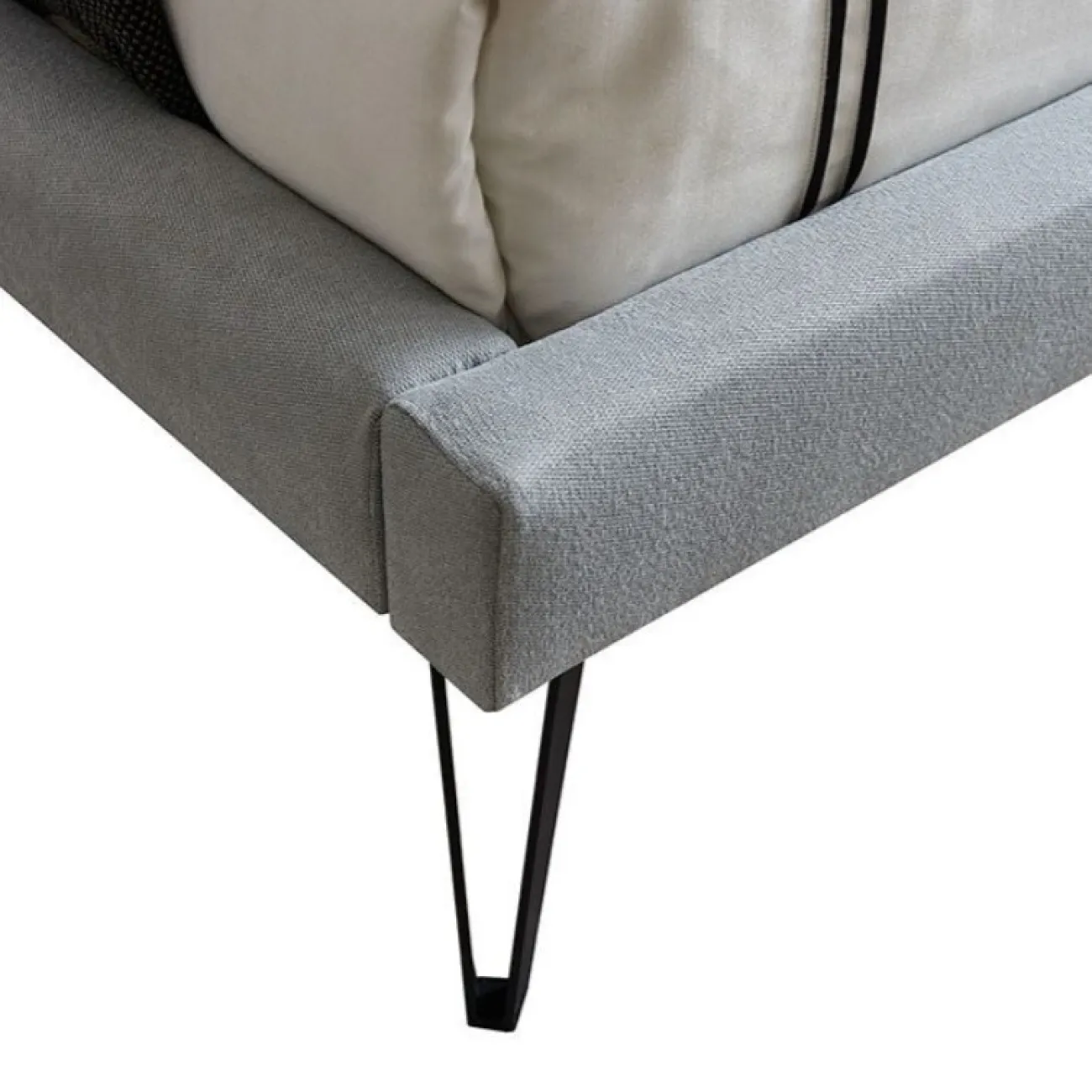 Кровать GC1801 (160-200) серый FA3014-03 ESF