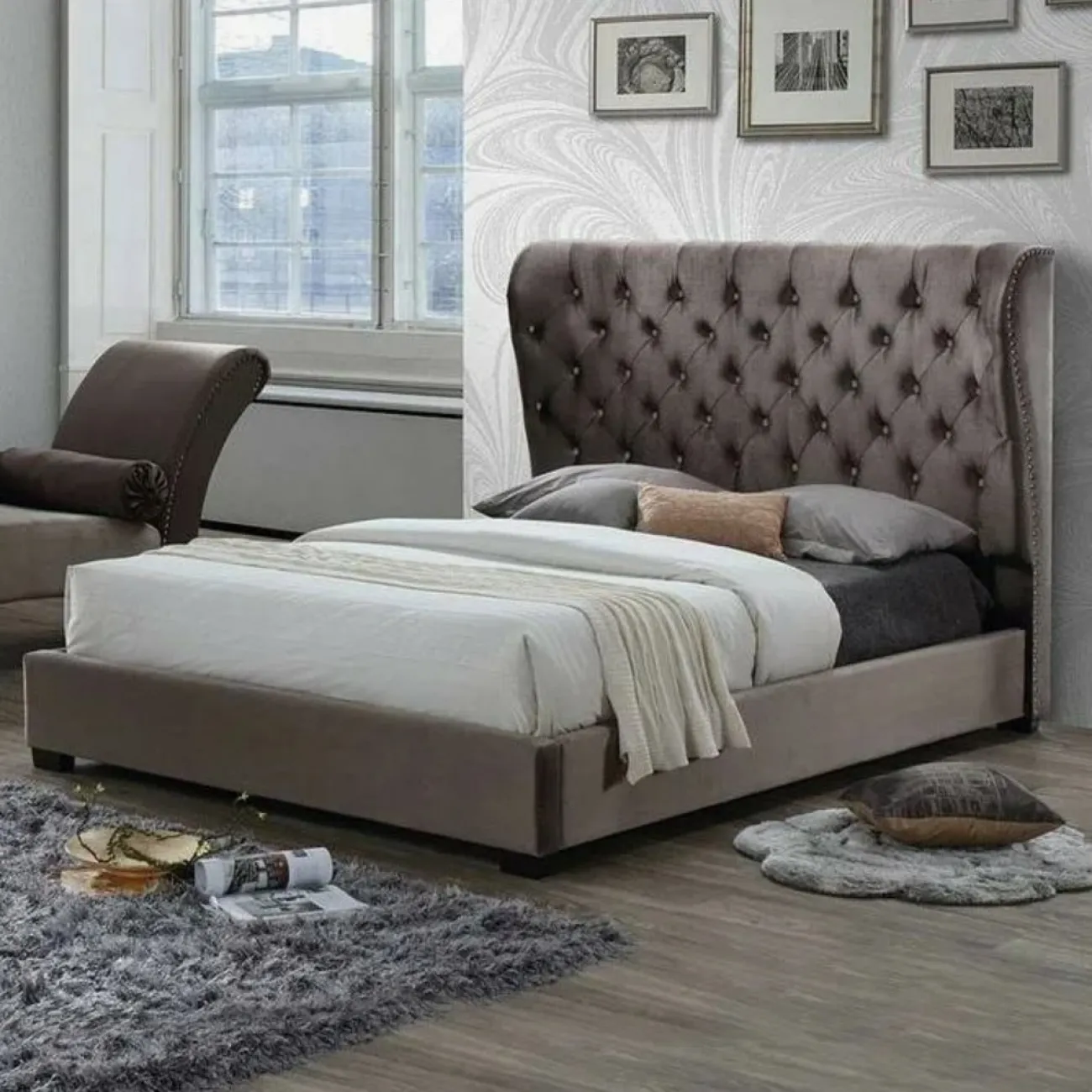 Кровать INFI2971 (160х200) коричневый ESF Кровать INFI2971 (160х200) коричневый ESF