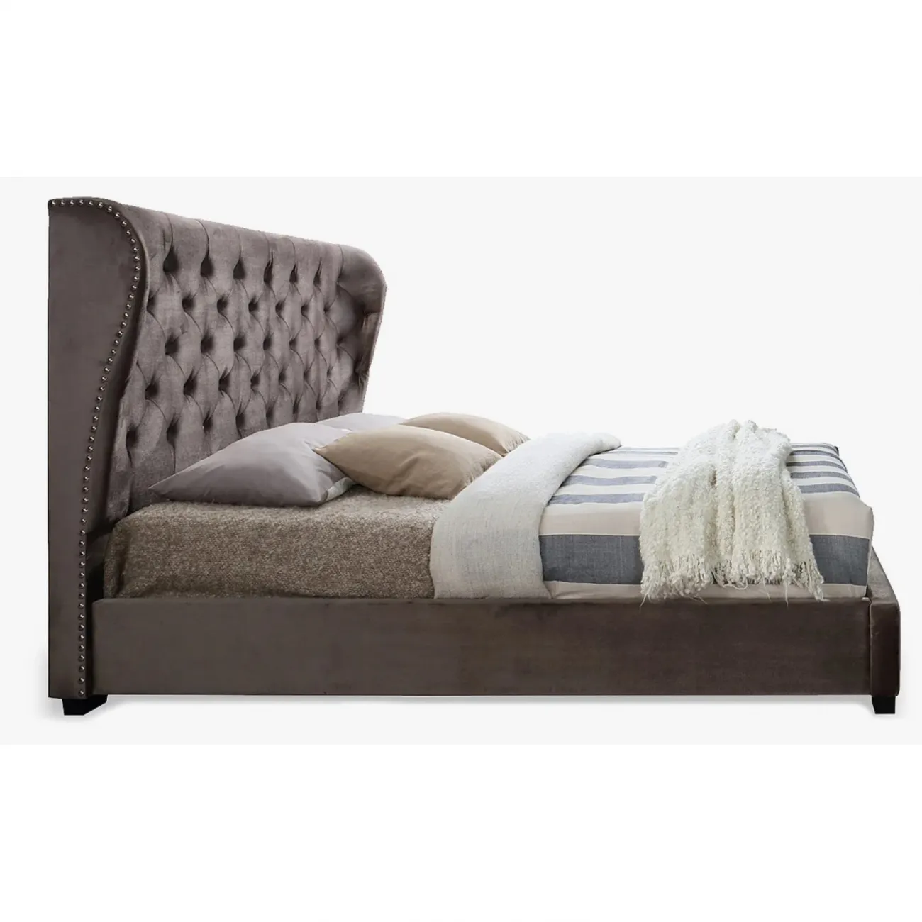 Кровать INFI2971 (160х200) коричневый ESF