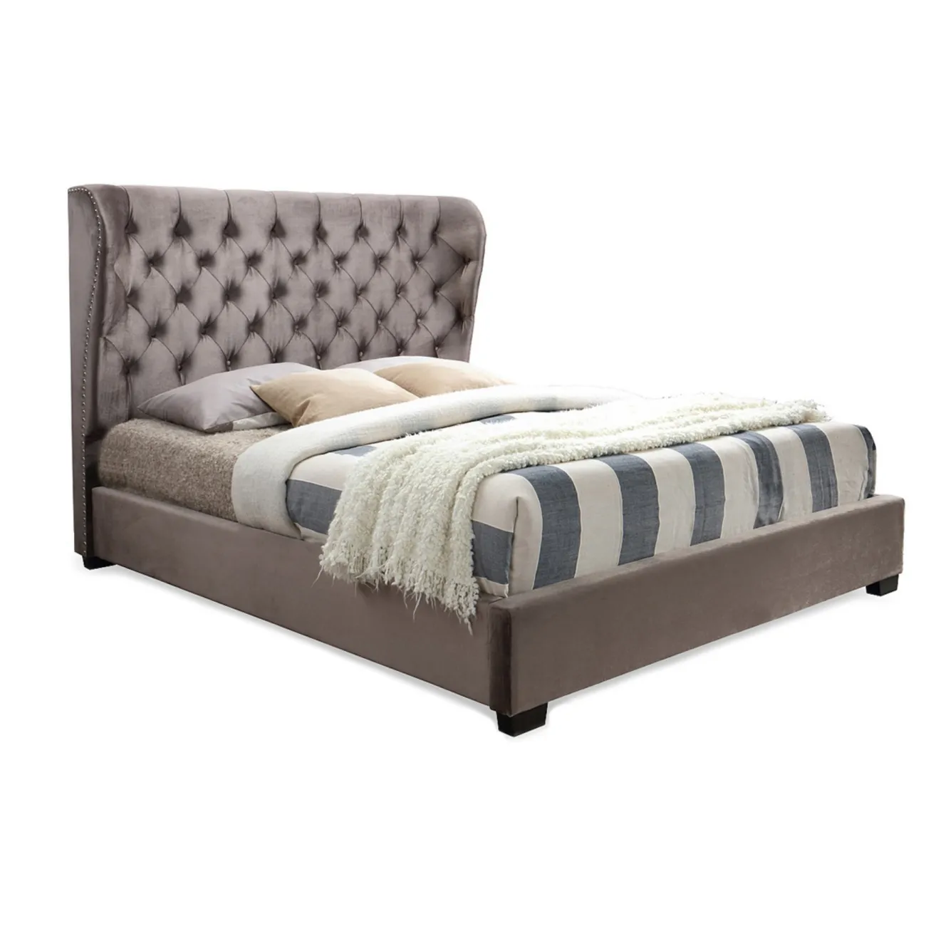 Кровать INFI2971 (160х200) коричневый ESF