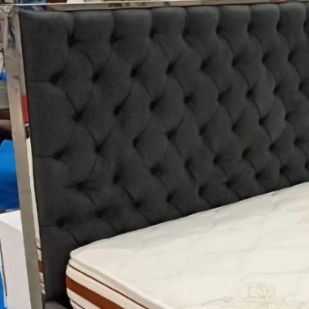 Кровать LBD1704 (160х200) серый UF860/19B ESF Кровать LBD1704 (160х200) серый UF860/19B ESF