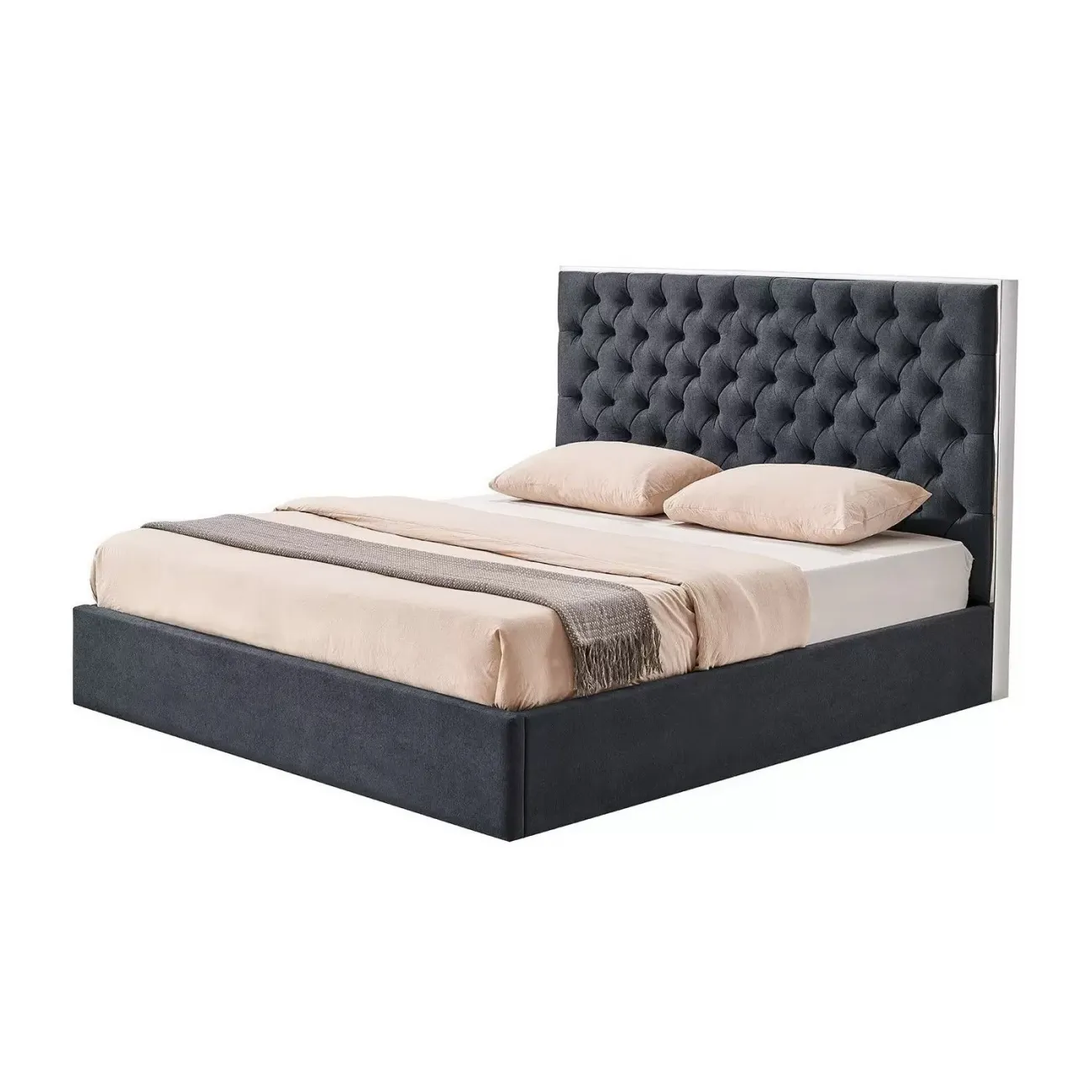 Кровать LBD1704 (160х200) серый UF860/19B ESF