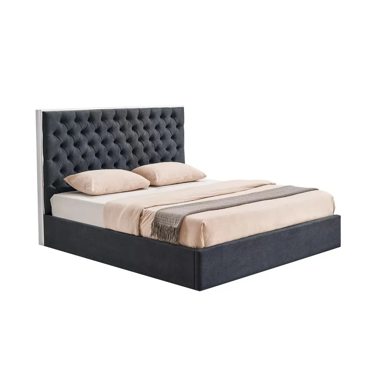Кровать LBD1704 (160х200) серый UF860/19B ESF
