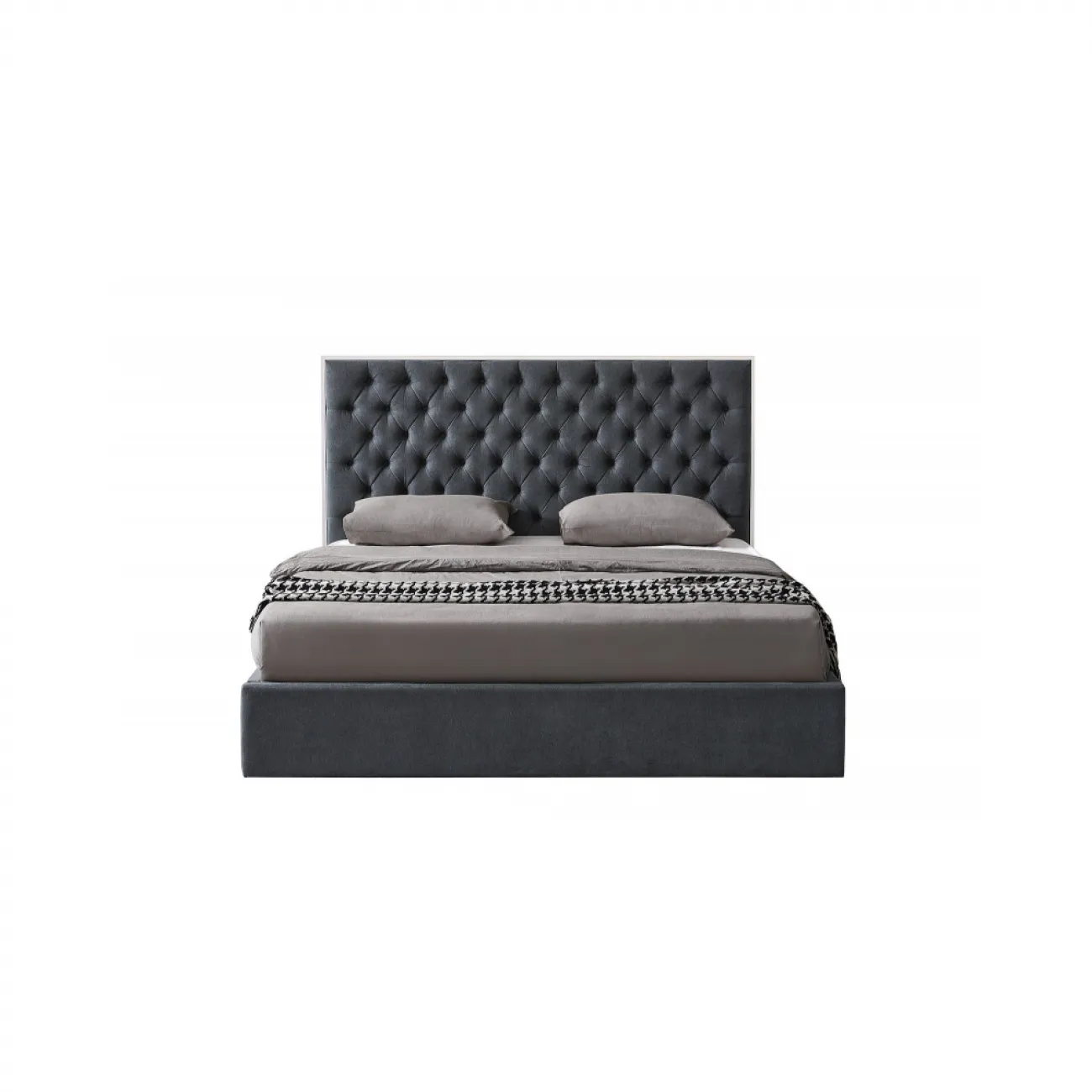 Кровать LBD1704 (180х200) серый UF860/19B ESF 