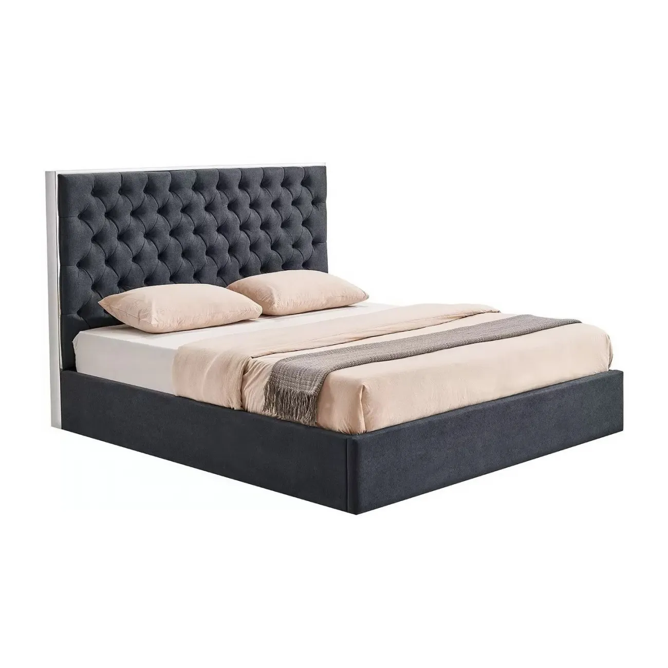 Кровать LBD1704 (180х200) серый UF860/19B ESF 