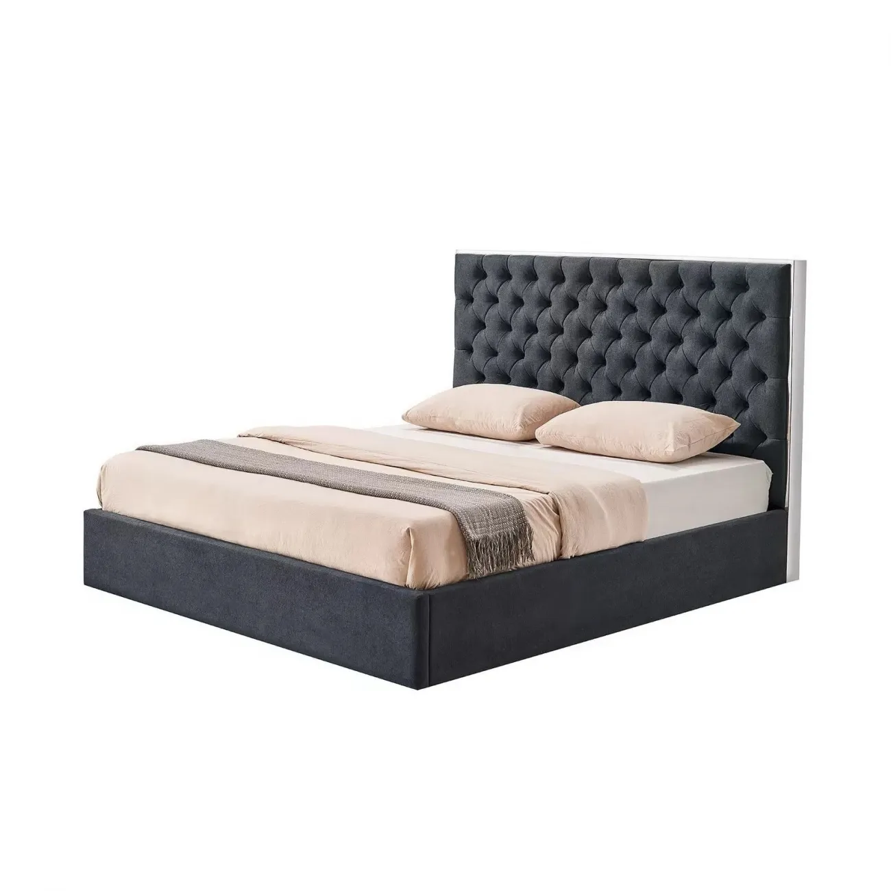 Кровать LBD1704 (180х200) серый UF860/19B ESF 