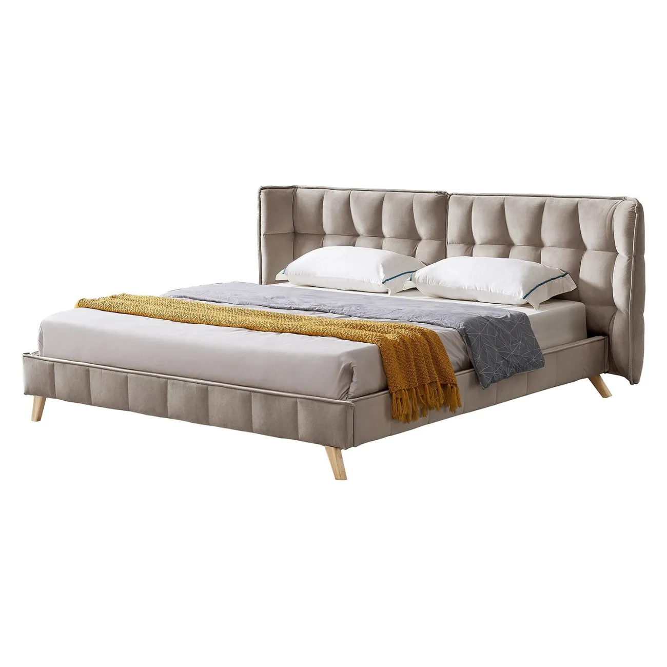 Кровать LBD8705 (160х200) бежевый UF910/01 ESF Кровать LBD8705 (160х200) бежевый UF910/01 ESF