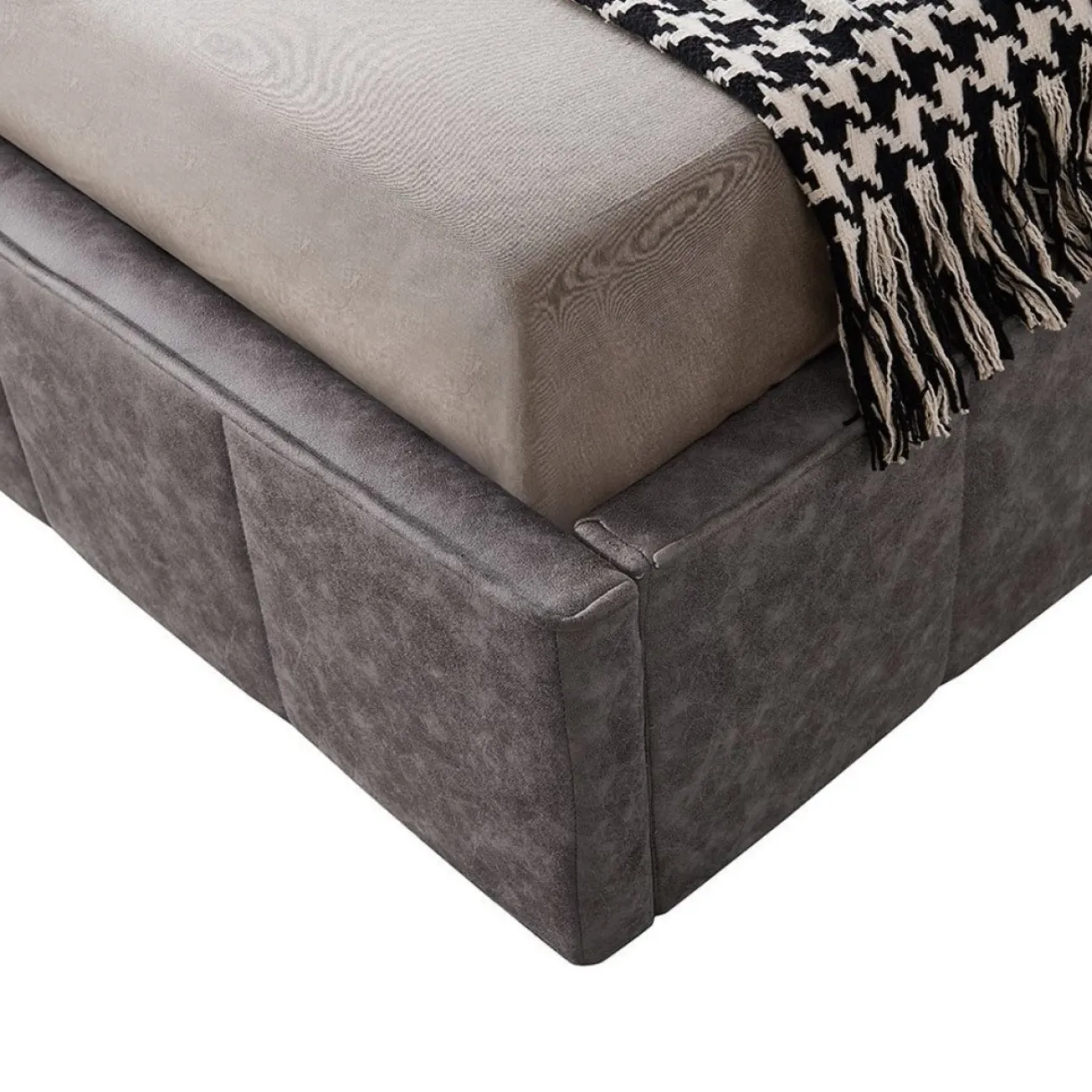 Кровать LBD8705 (180х200) бежевый 970-15 с ящиком для белья ESF