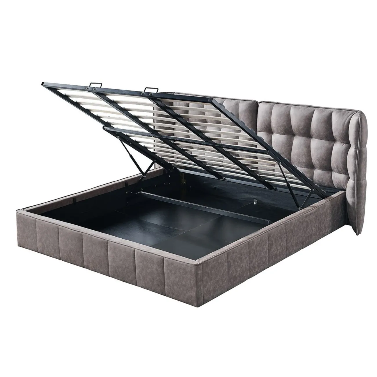 Кровать LBD8705 (180х200) бежевый 970-15 с ящиком для белья ESF