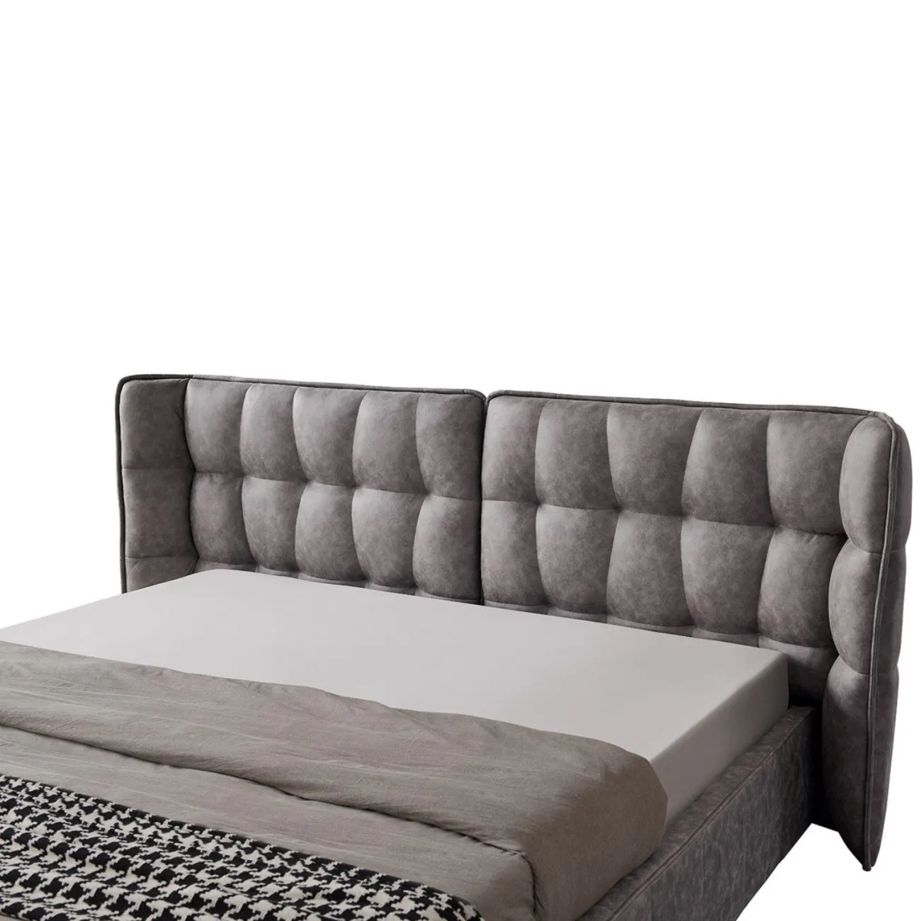 Кровать LBD8705 (180х200) бежевый 970-15 с ящиком для белья ESF