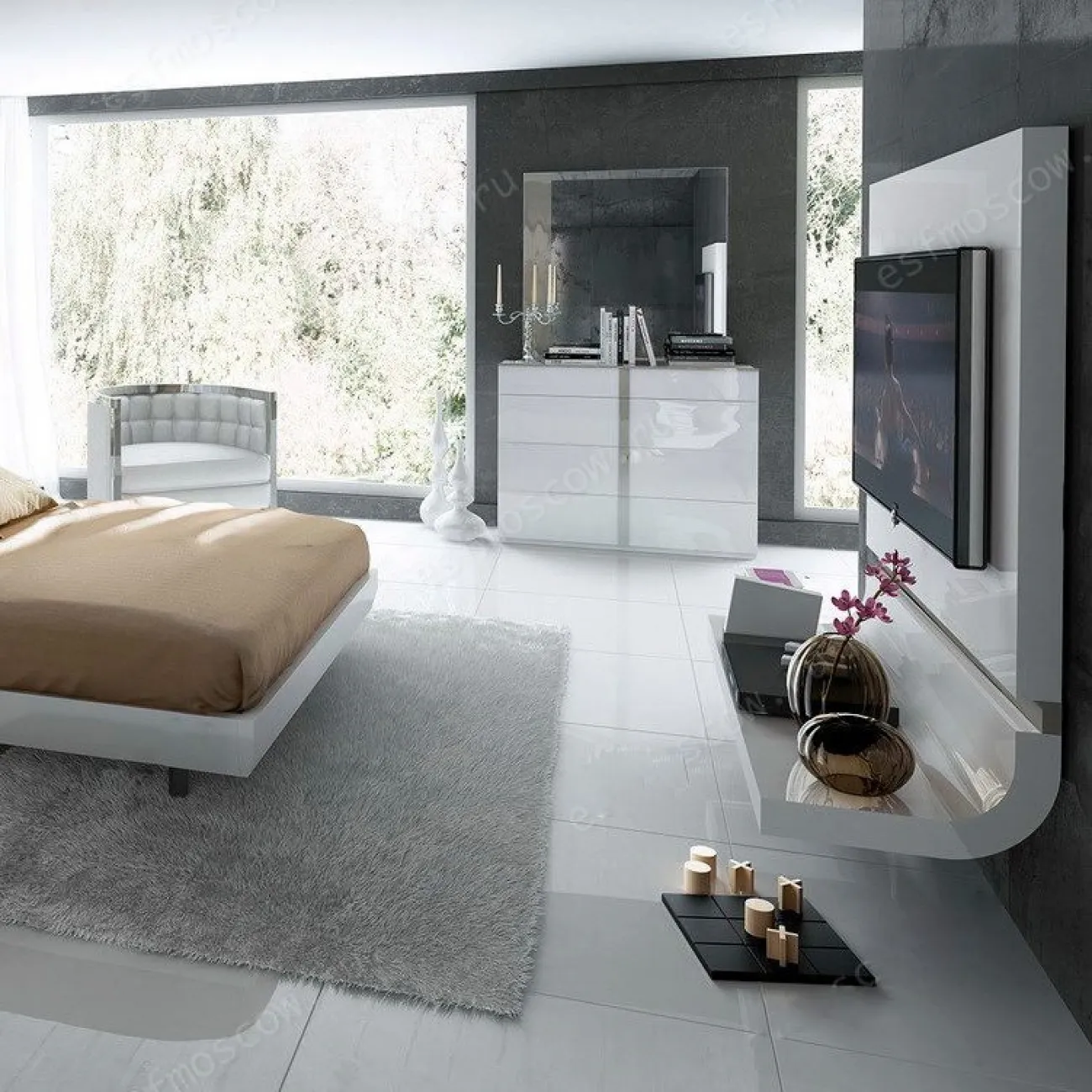 Модуль TV FENICIA 5220 GRANADA белый ESF