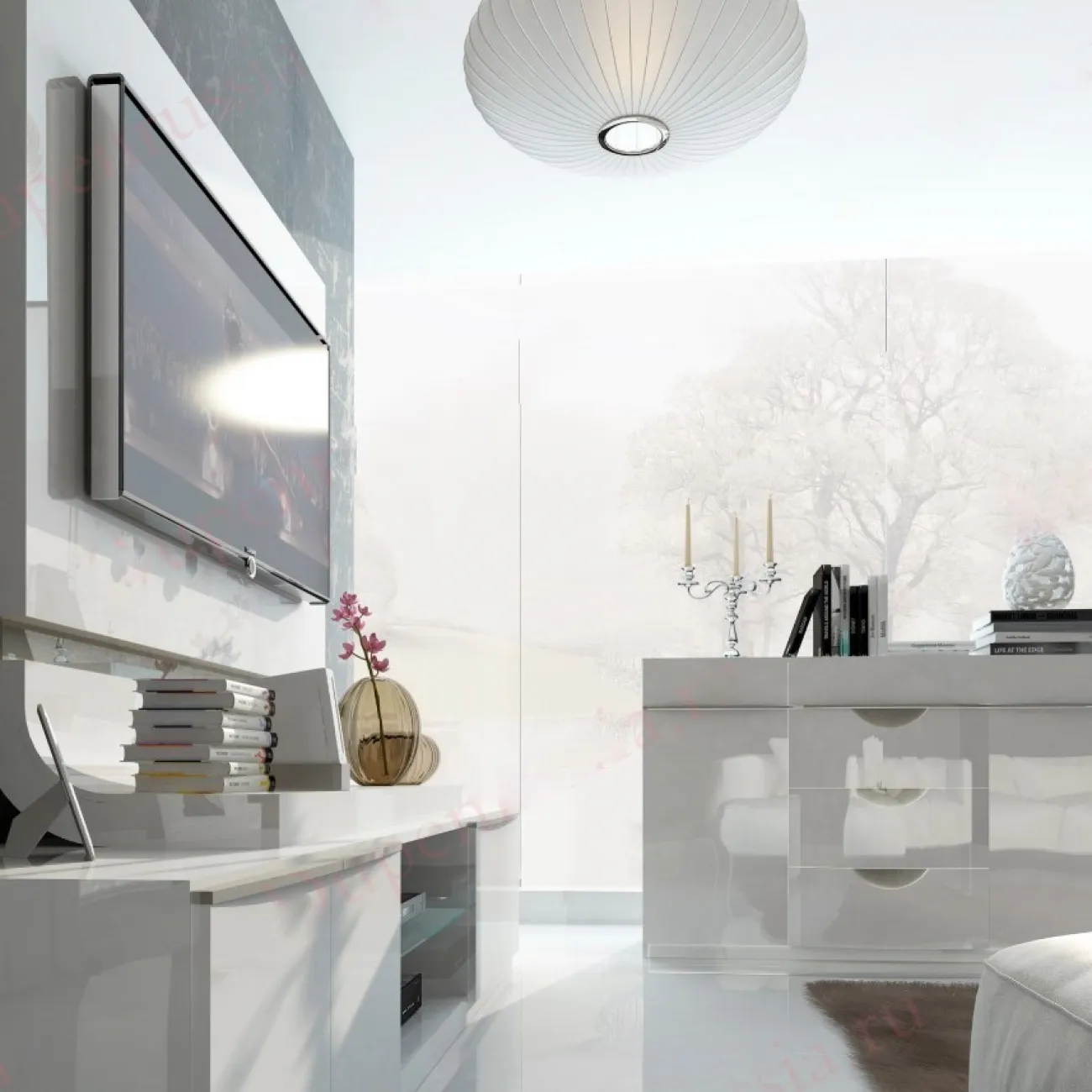 Модуль TV FENICIA 5220 GRANADA белый ESF