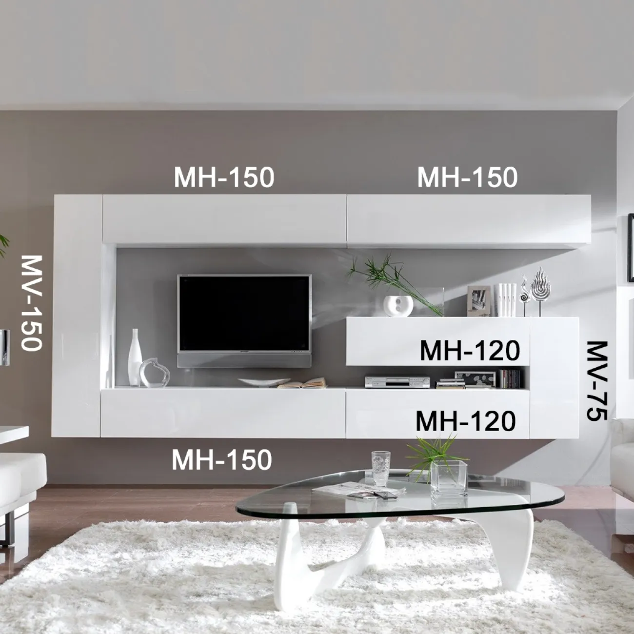 Навесной модуль MV-150 белый ESF Навесной модуль MV-150 белый ESF