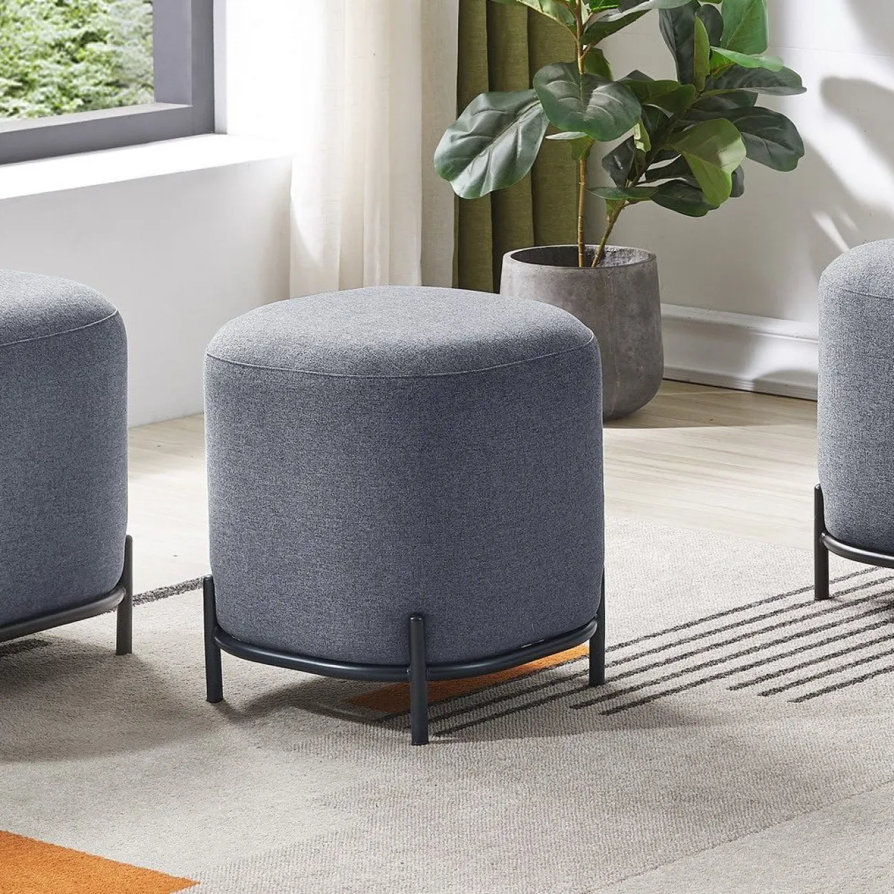 Пуф SOFA 03-4040 серый HE512-11 ESF