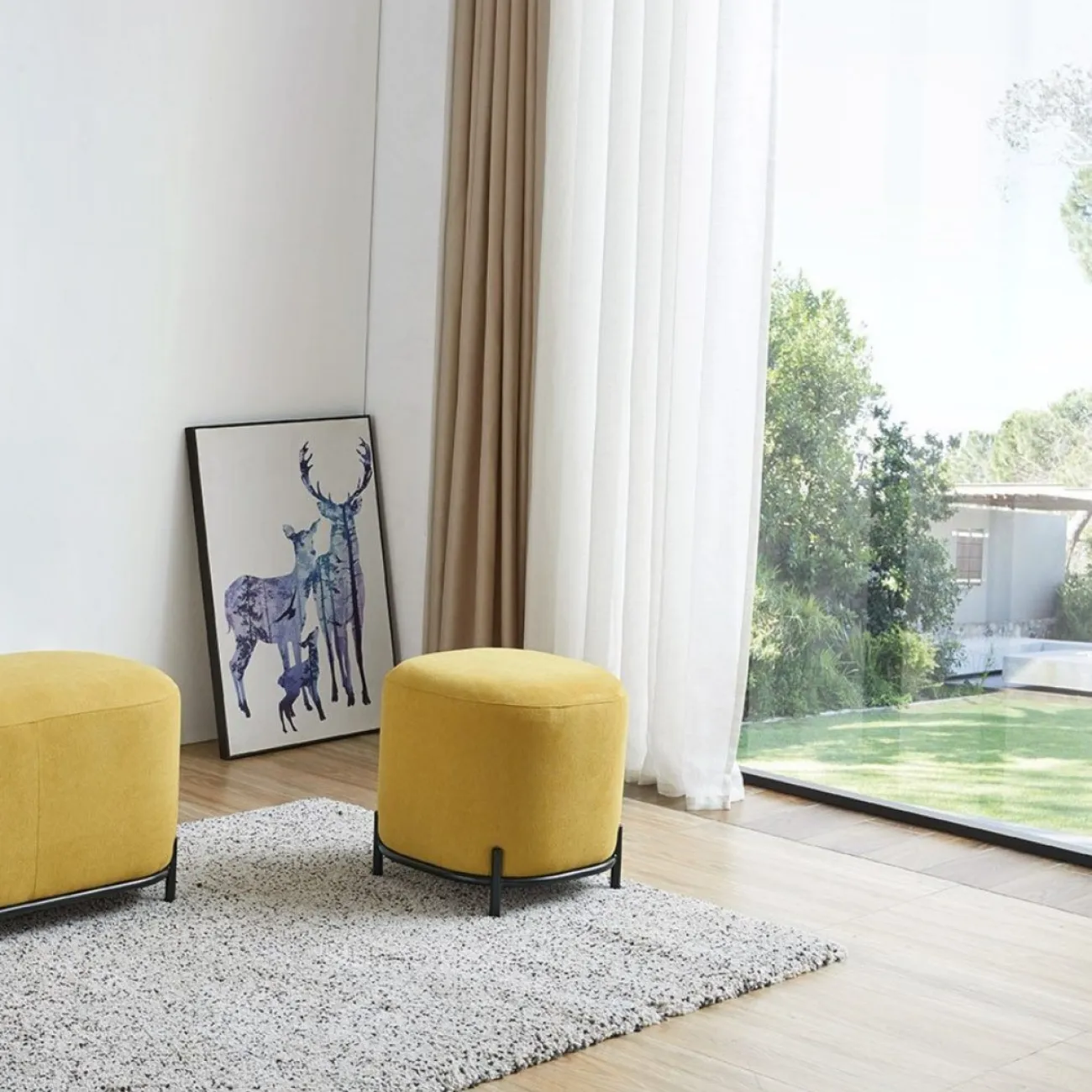 Пуф SOFA 03-4040 жёлтый HE507-14 ESF