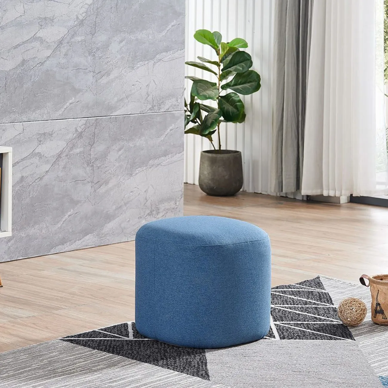 Пуф SOFA 03-4040S синий HE512-09 ESF