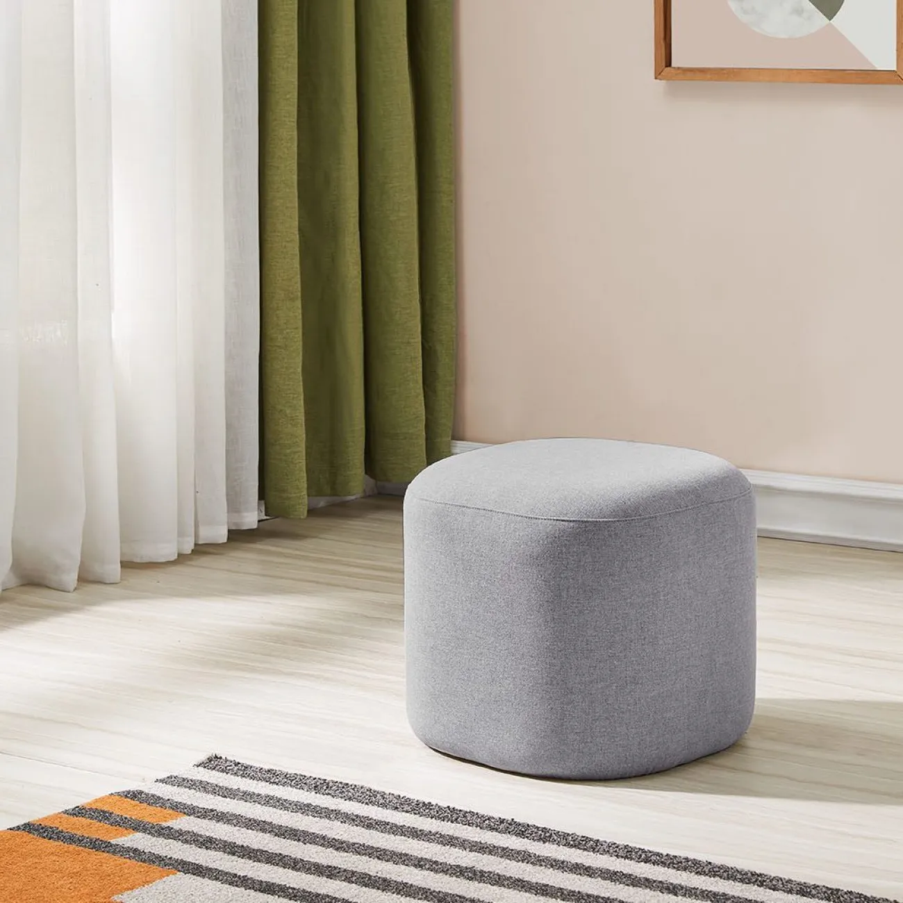 Пуф SOFA 03-4040S светло-серый HE512-10 ESF 
