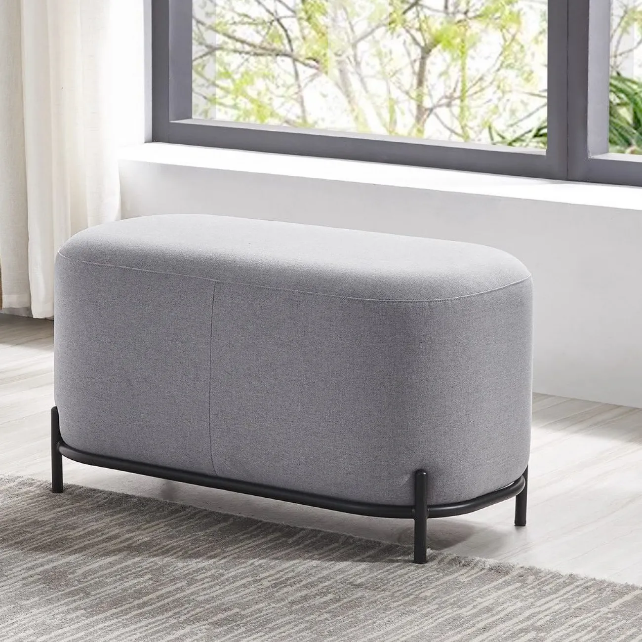 Пуф SOFA 03-4080 светло-серый HE512-10 ESF