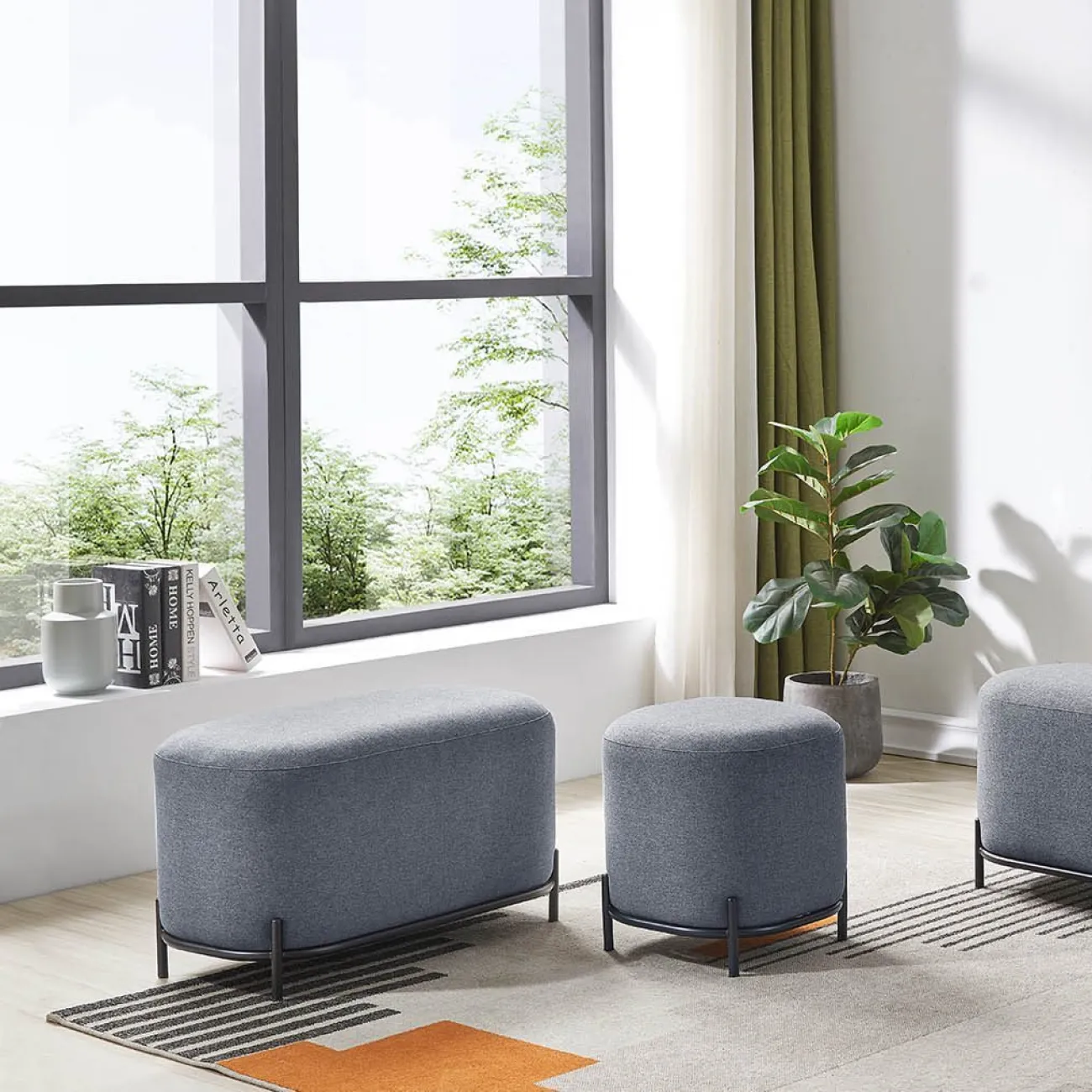 Пуф SOFA 03-4080 серый HE512-11 ESF