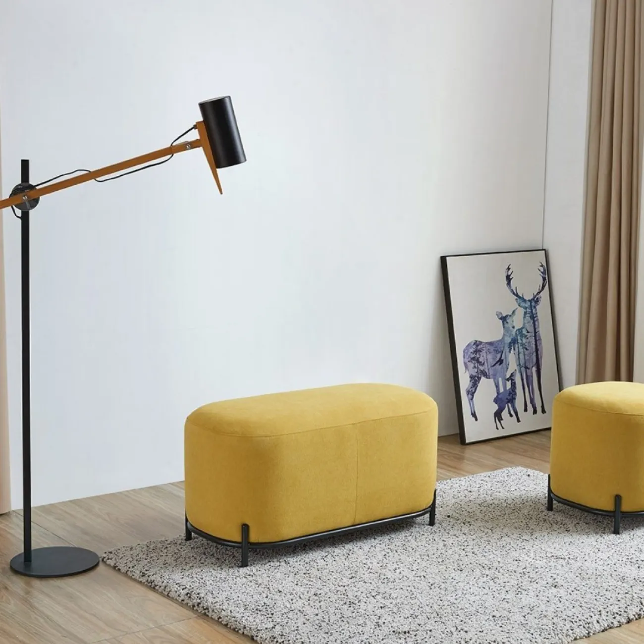 Пуф SOFA 03-4080 жёлтый HE507-14 ESF