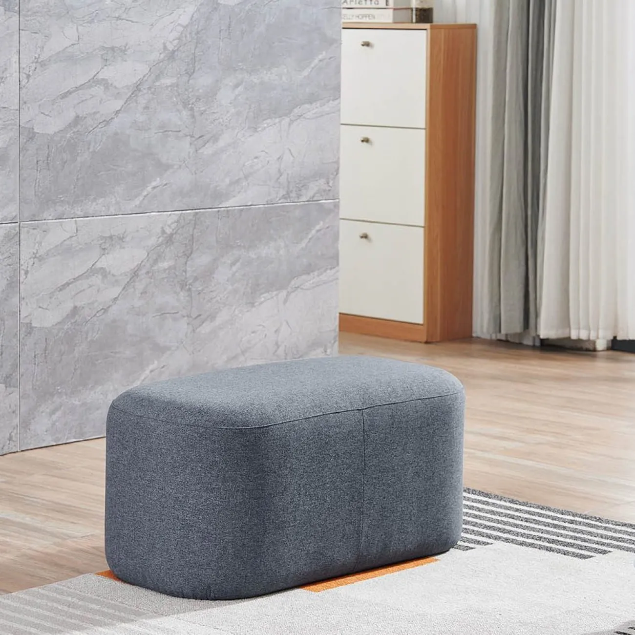 Пуф SOFA 03-4080S серый HE512-11 ESF