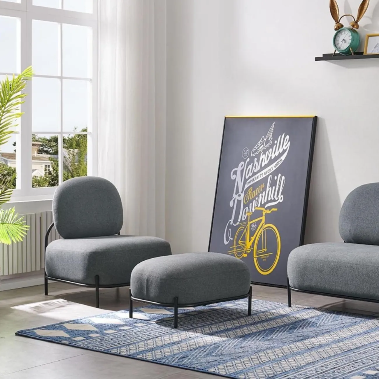 Пуф SOFA 06-T серый HE512-11 ESF