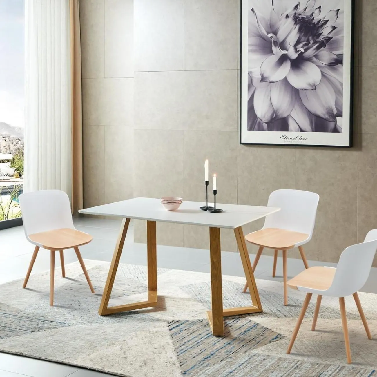 Стол B-019 белый ESF 