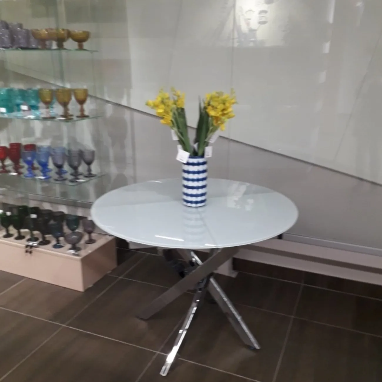 Стол B2303 белый/хром ESF 