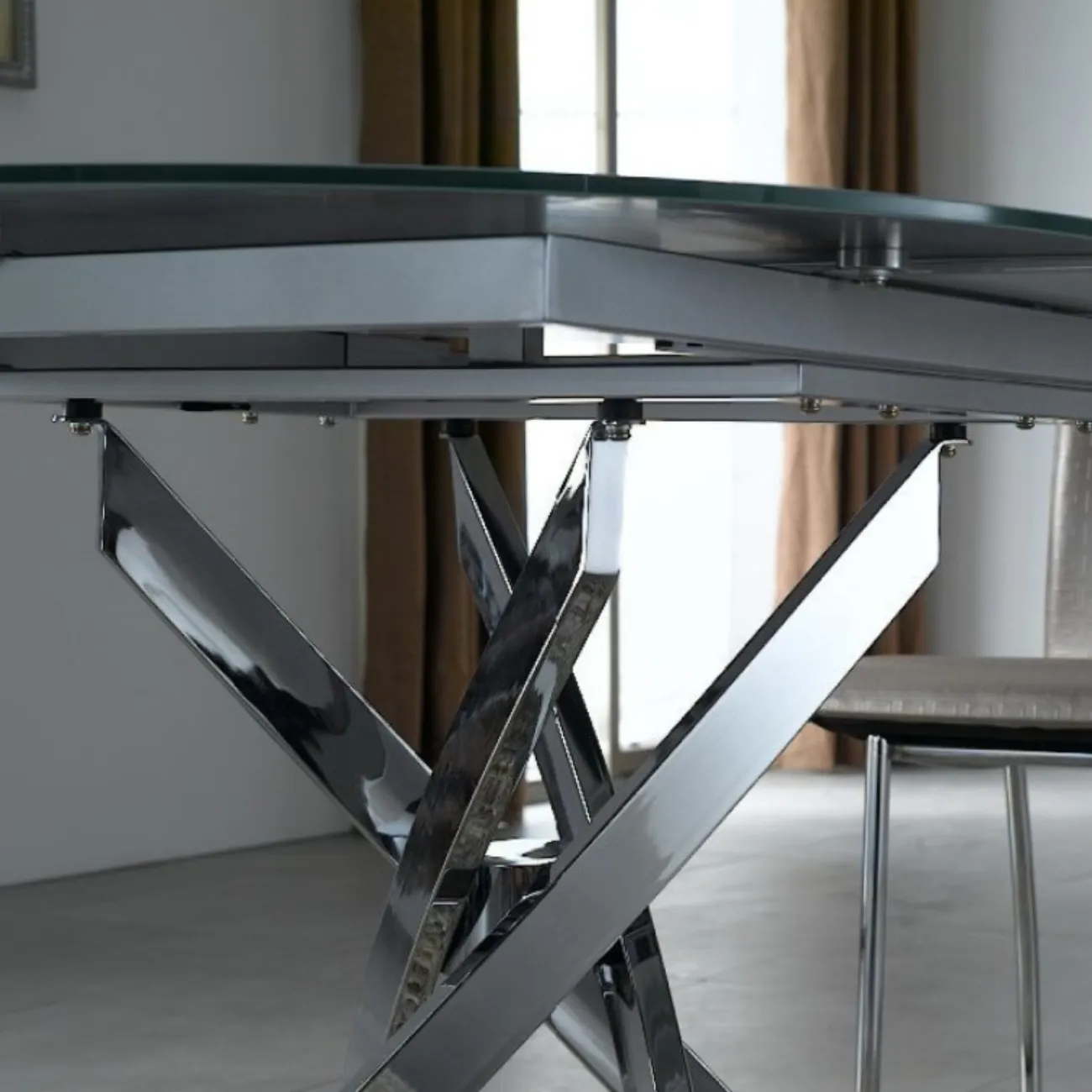 Стол B2303 белый/хром ESF 