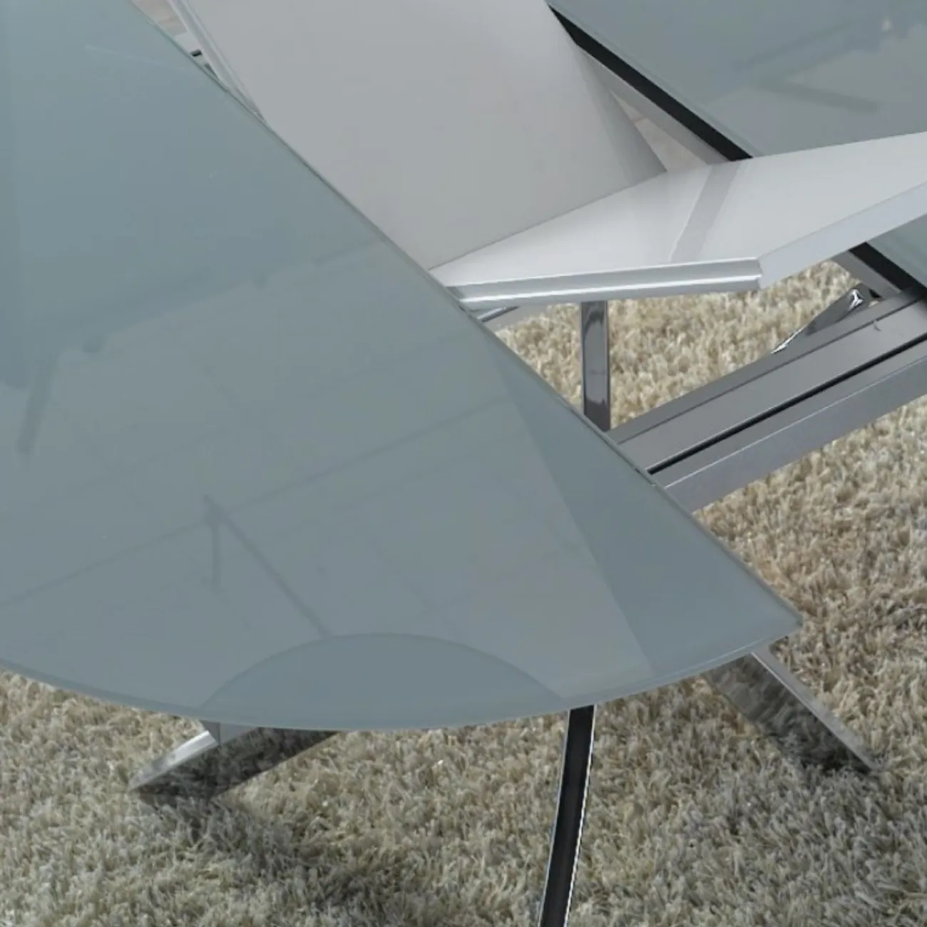 Стол B2303 белый/хром ESF 