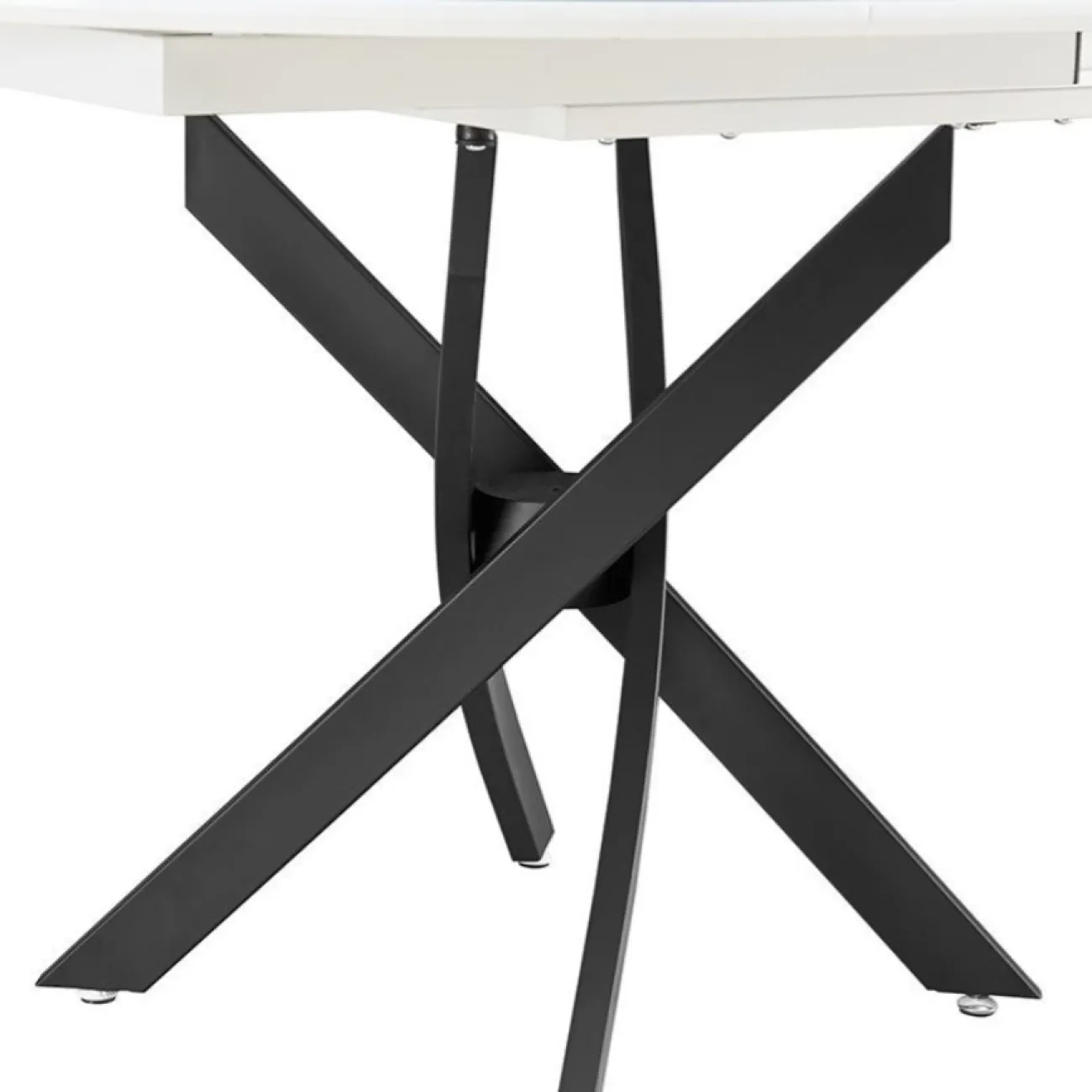 Стол B2303-1 белый лак/черный ESF 