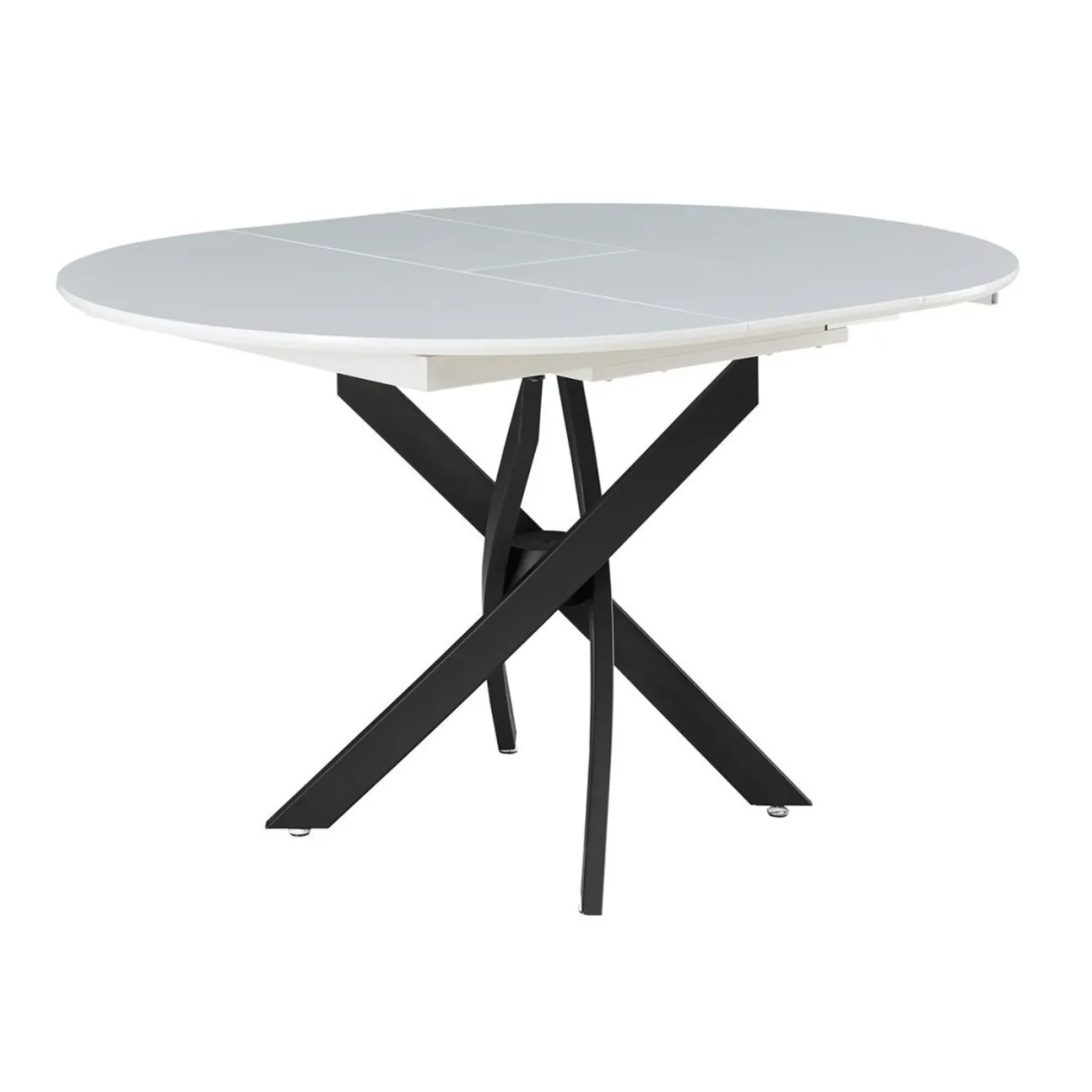 Стол B2303-1 белый лак/черный ESF 