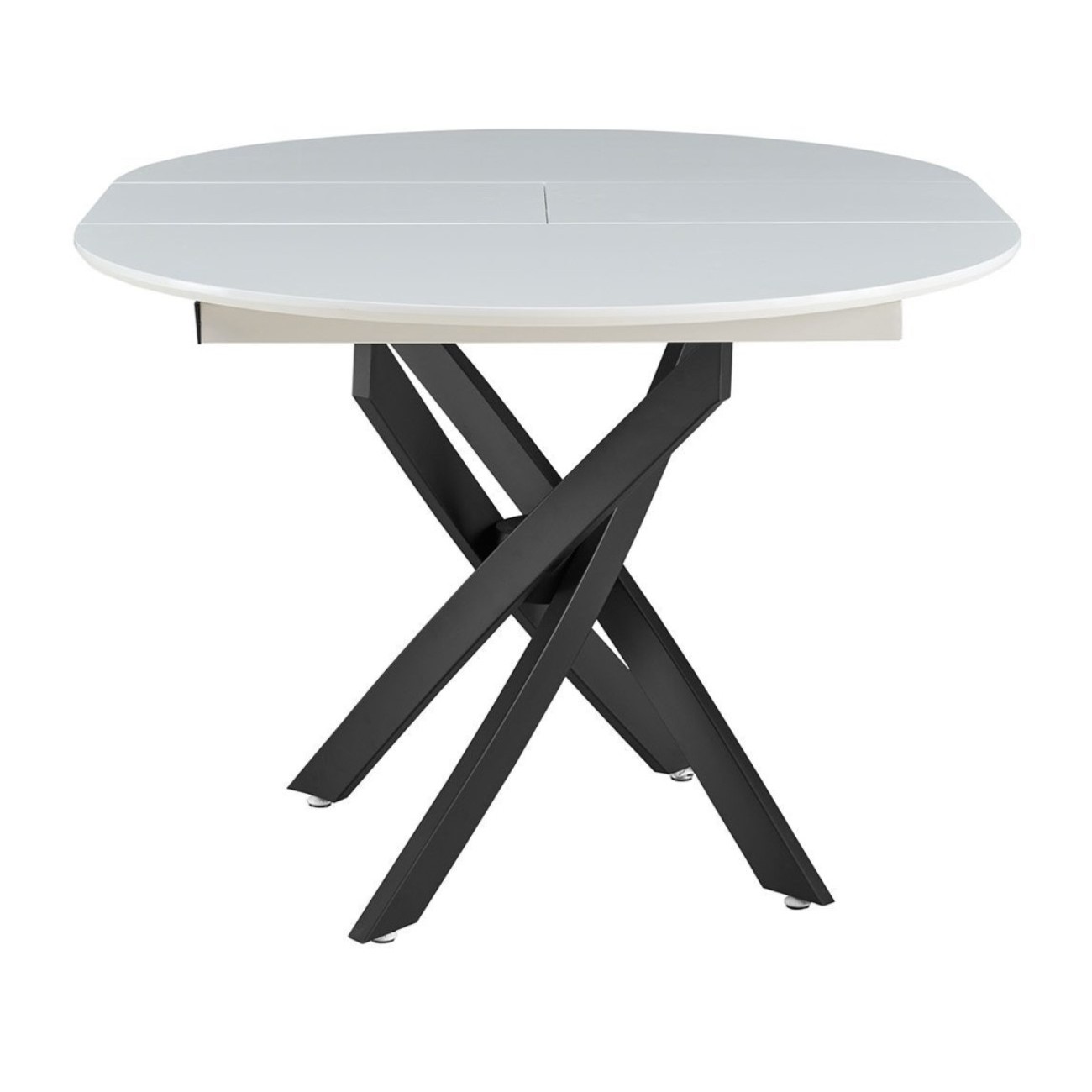 Стол B2303-1 белый лак/черный ESF 