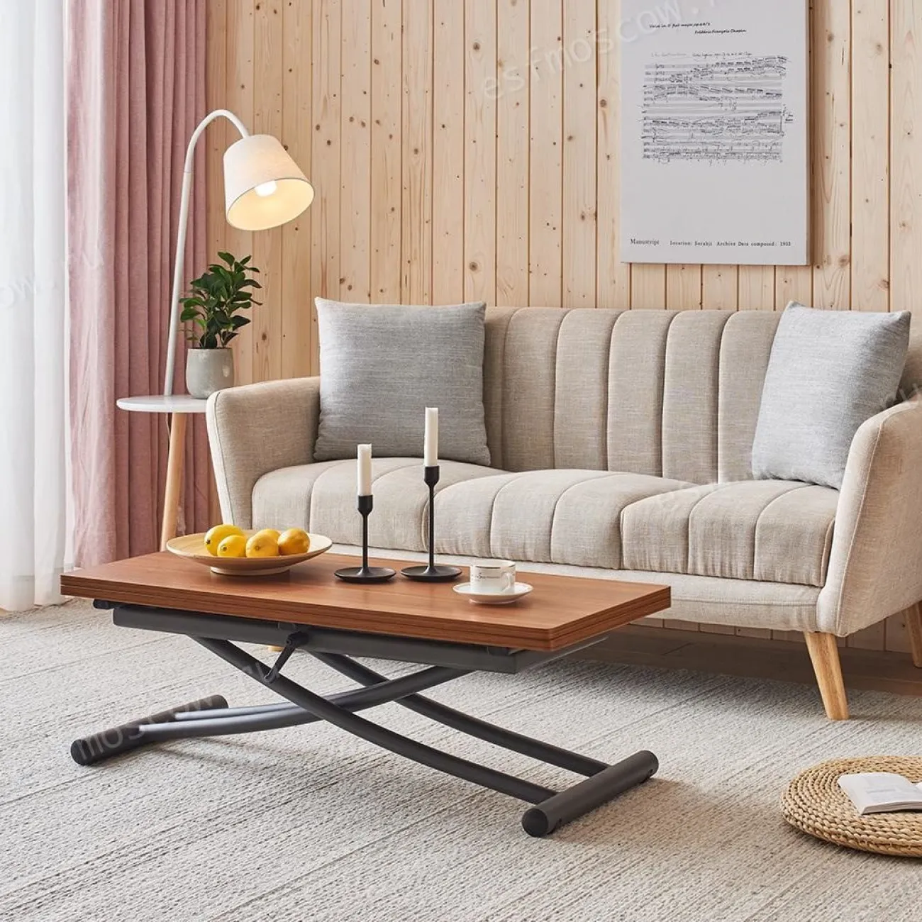 Стол B2442-3 орех M021+ME021-1 ESF