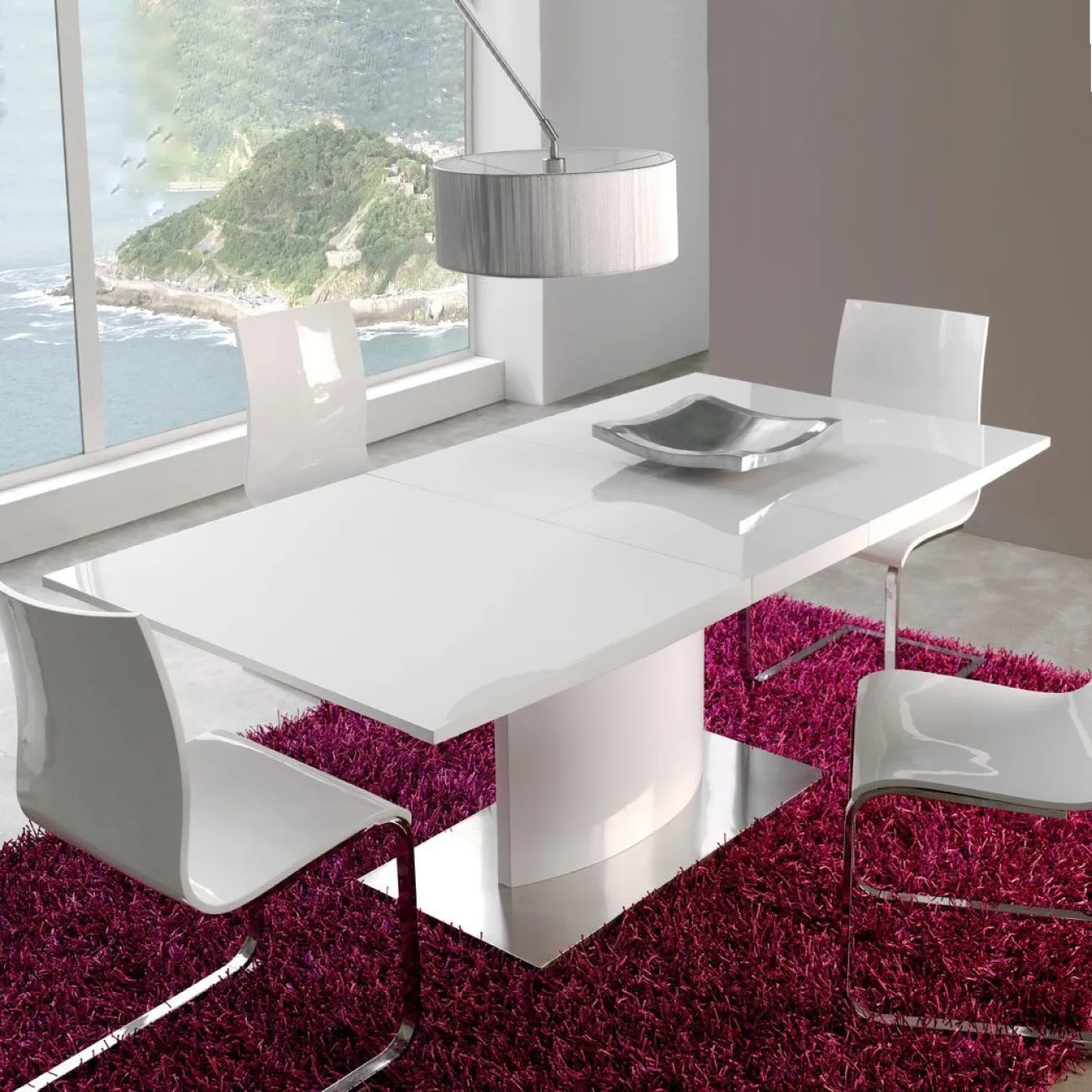 Стол DT-01 180(220) белый ESF